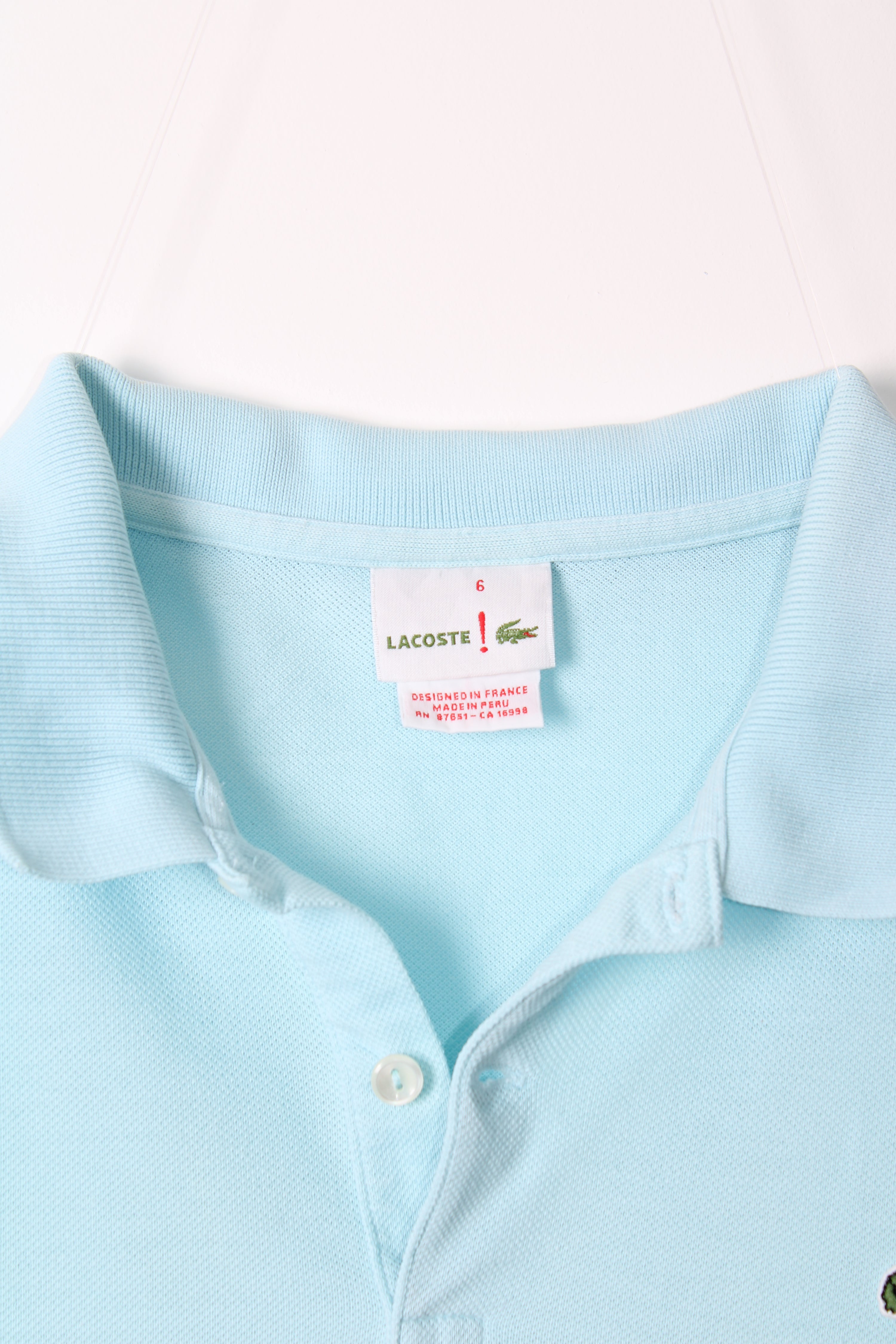 LACOSTE POLO SHIRT LIGHT BLUE - XL