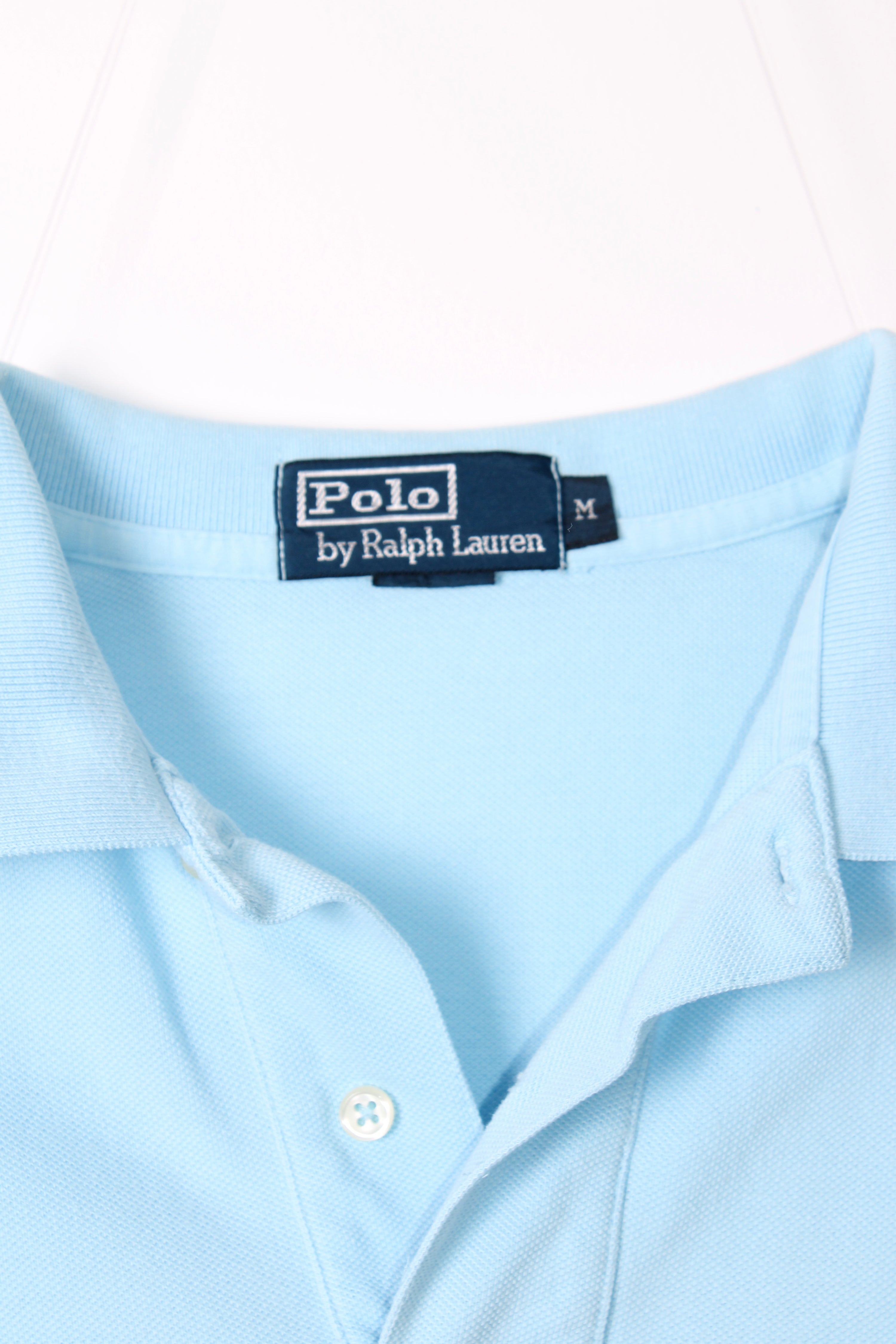 RALPH LAUREN POLO SHIRT LIGHT BLUE - M