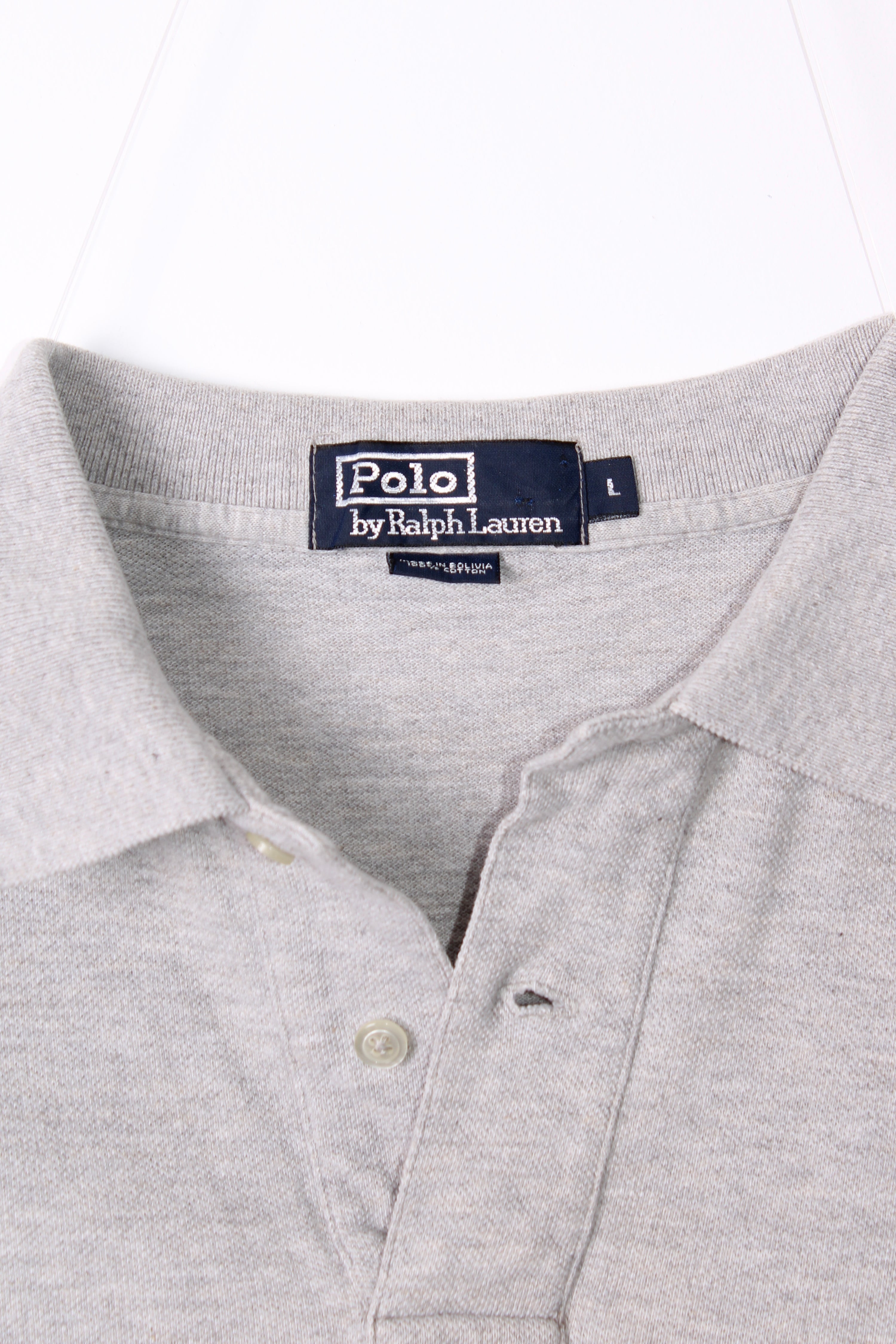 RALPH LAUREN POLO SHIRT GREY - L