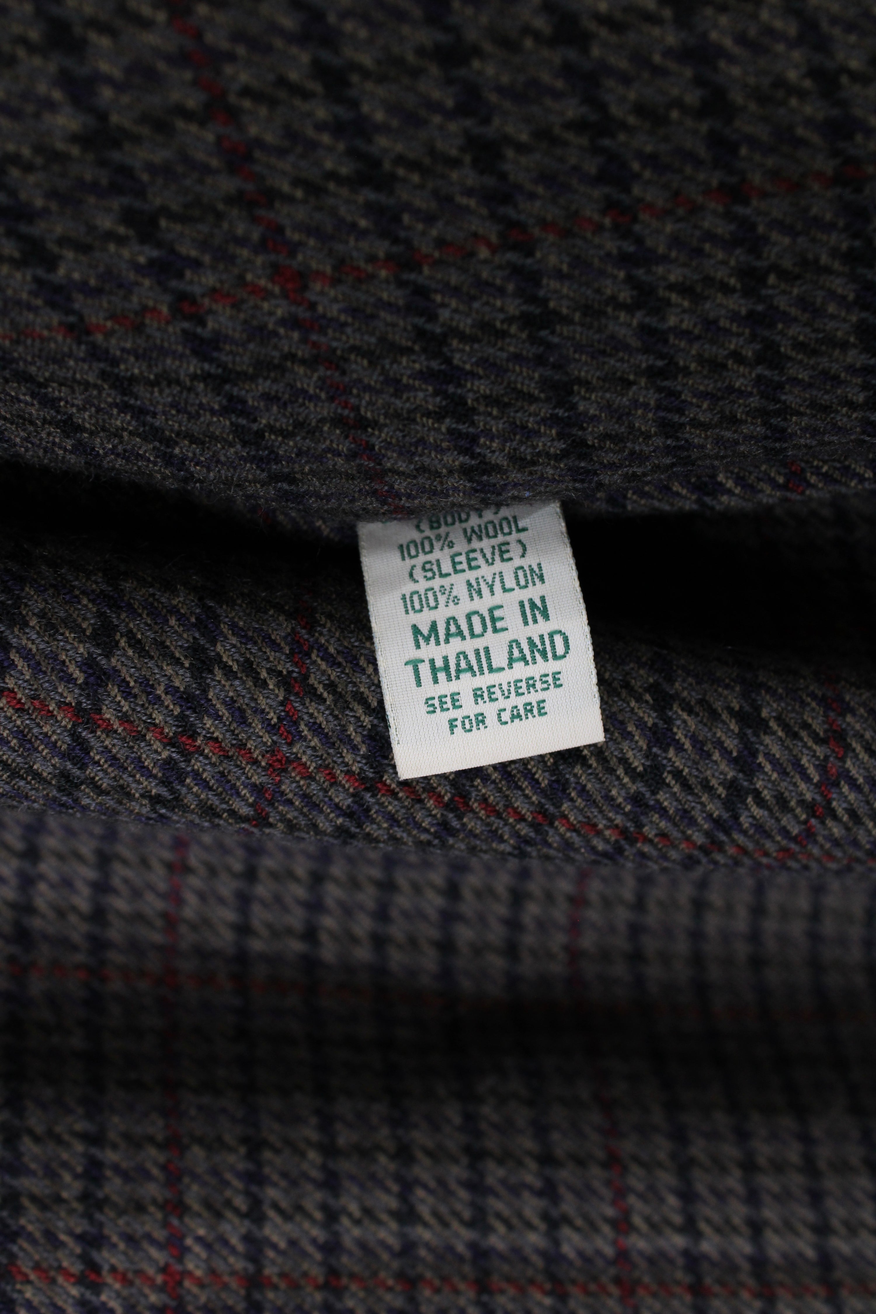 LL BEAN VINTAGE TRENCH COAT BLACK WOOL LINING - XL/XXL