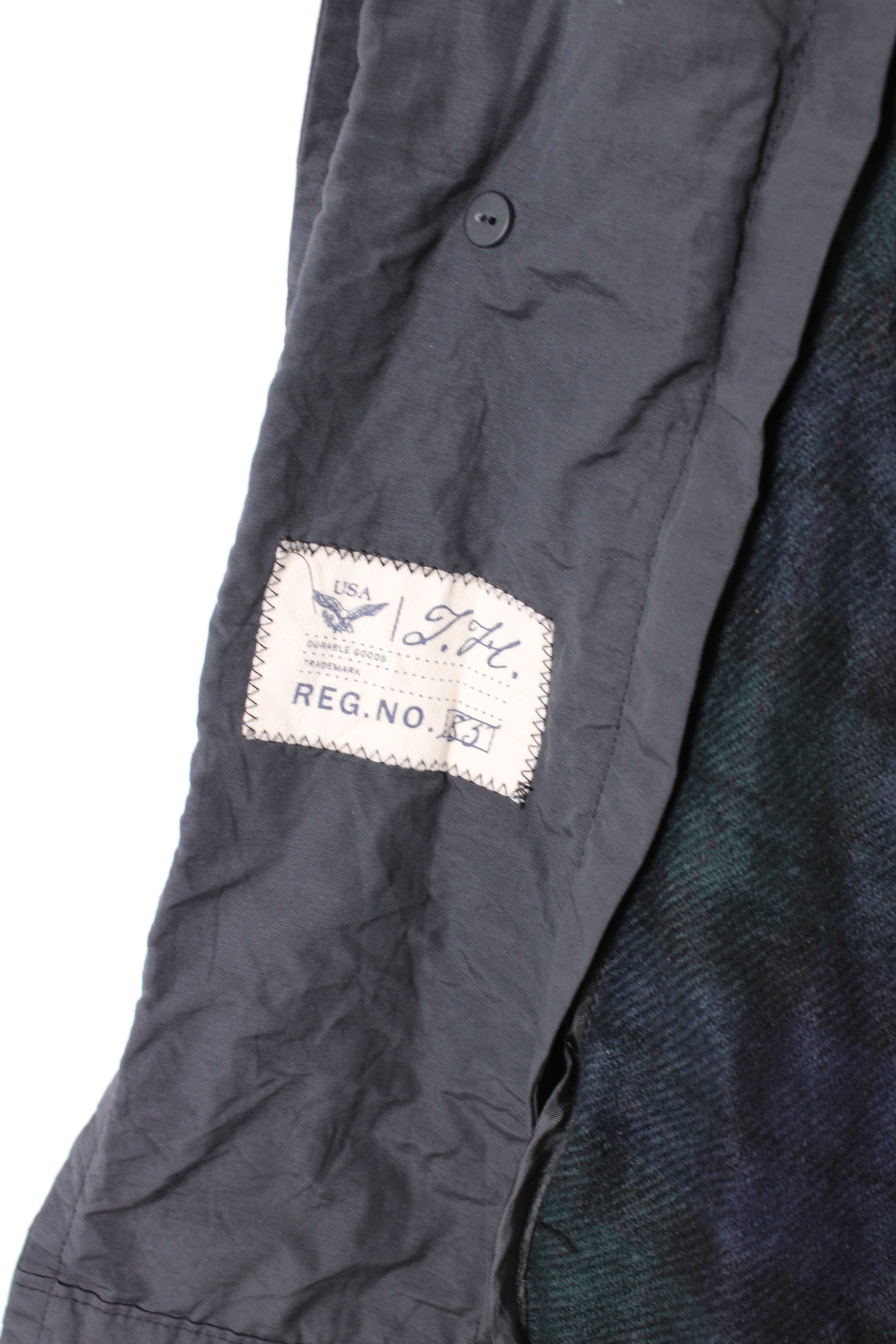 TOMMY HILFIGER TRENCH COAT BLACK WOOL LINING - L