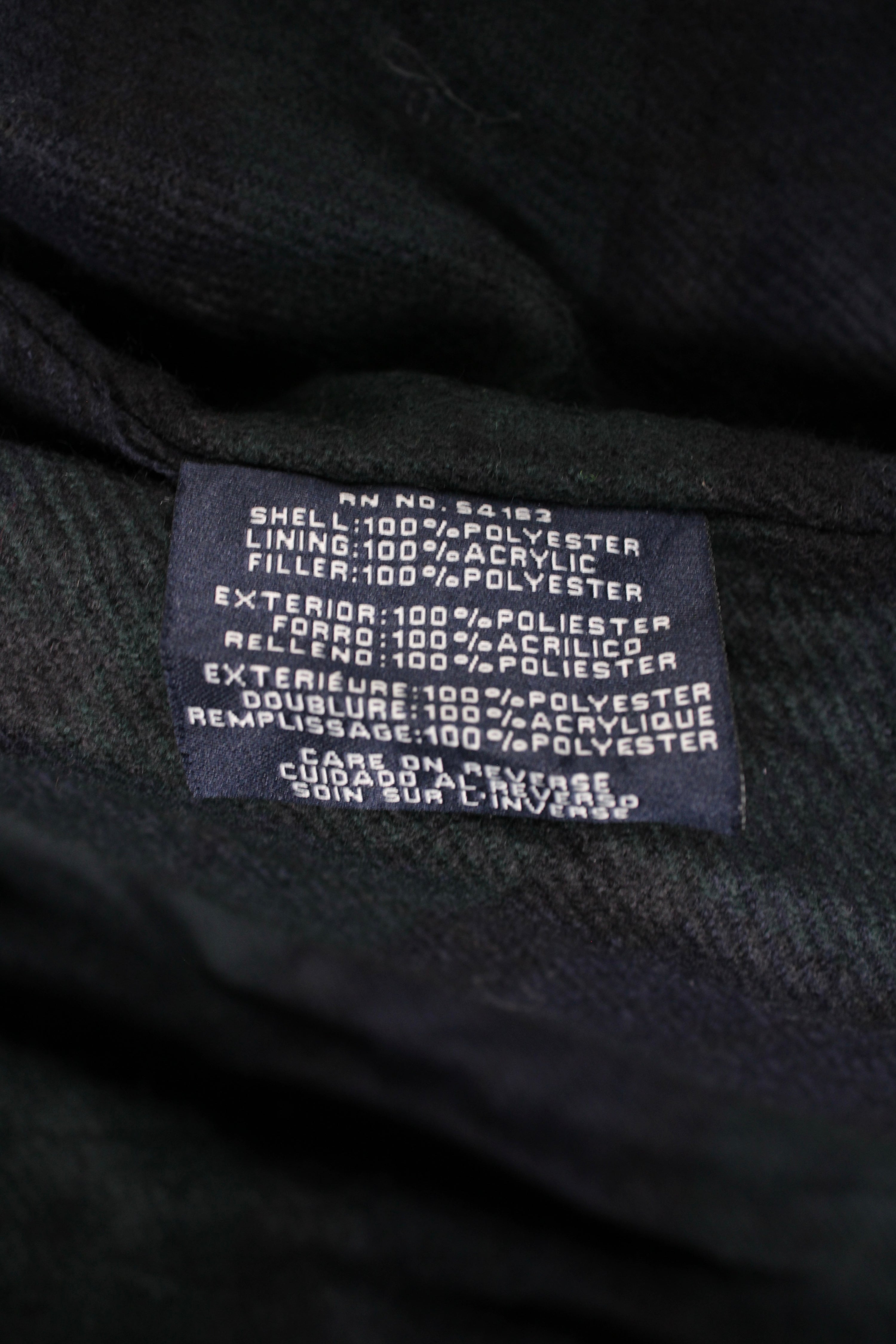 TOMMY HILFIGER TRENCH COAT BLACK WOOL LINING - L