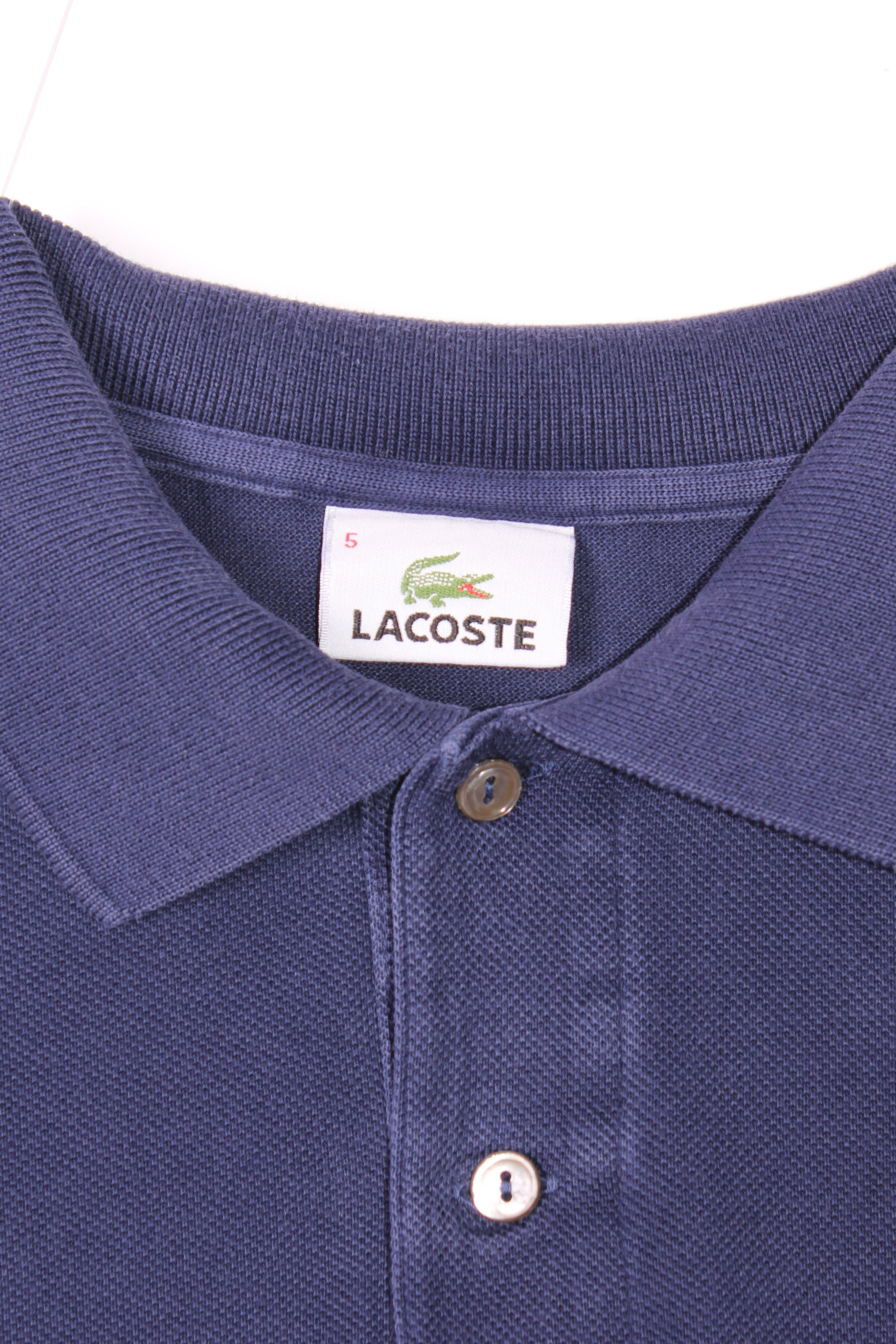 LACOSTE POLO SHIRT NAVY BLUE - L
