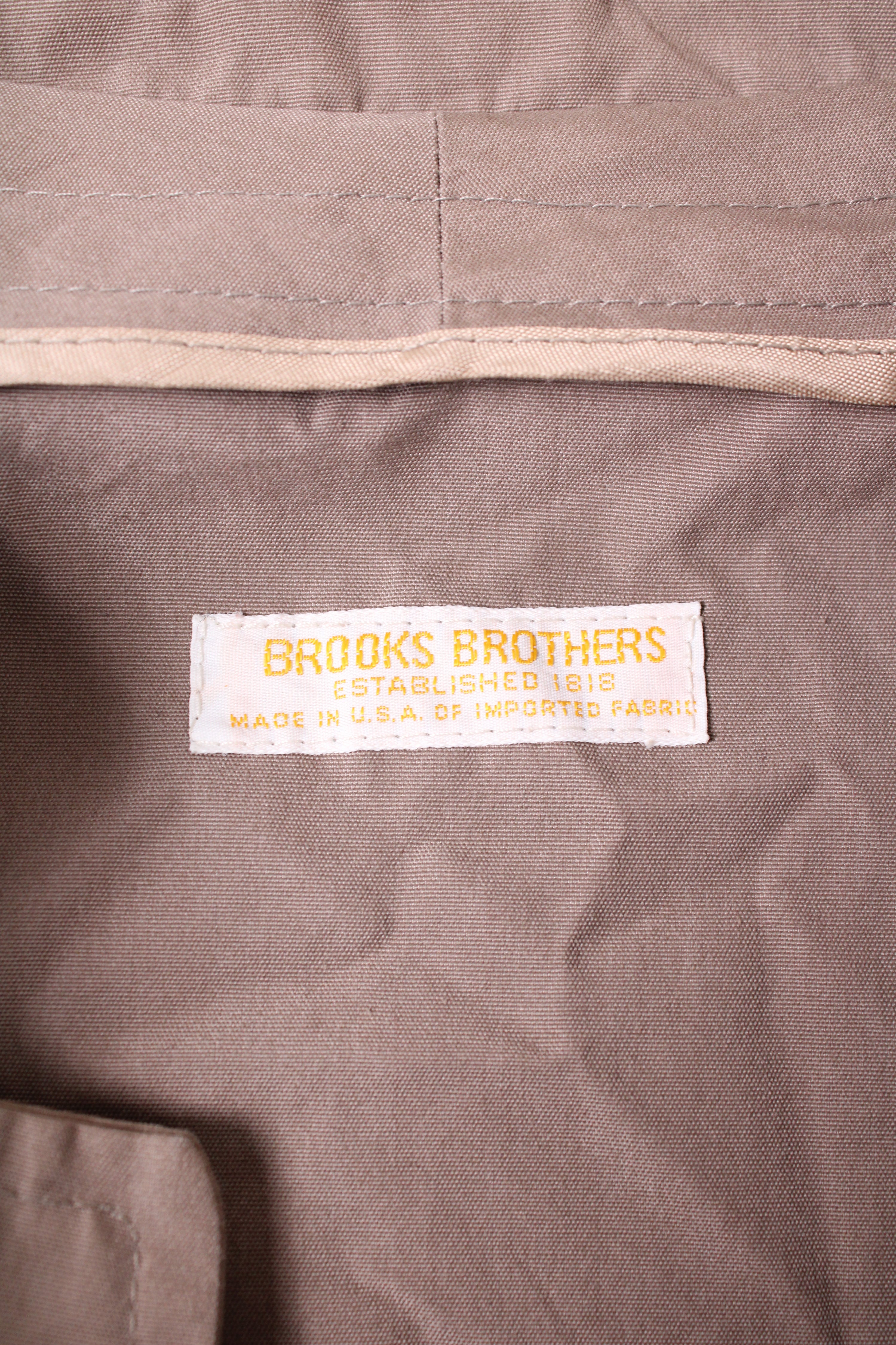 VINTAGE TRENCH COAT BROOKS BROTHERS LIGHT BROWN - S/M