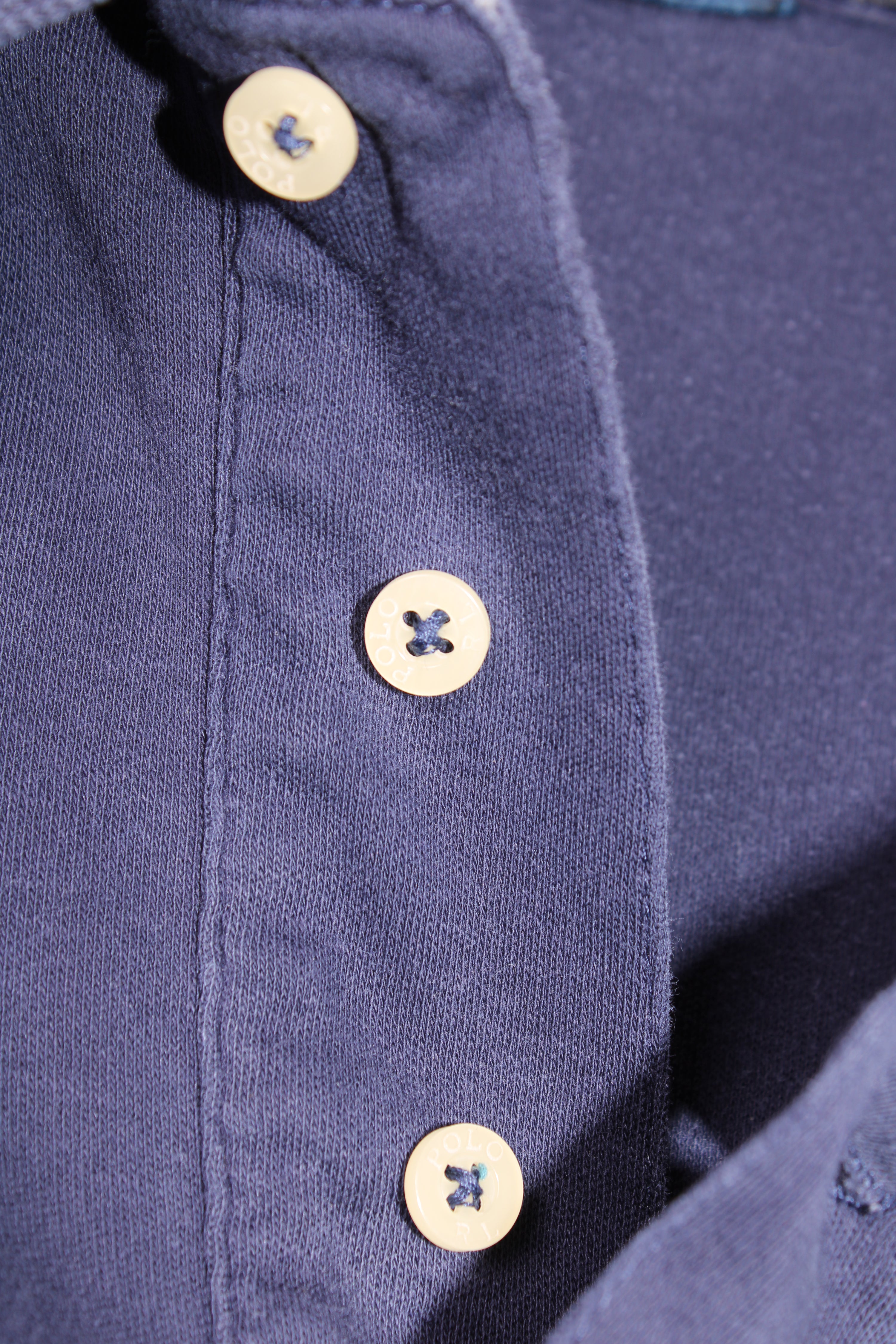 RALPH LAUREN POLO SHIRT NAVY BLUE MADE IN USA - XL
