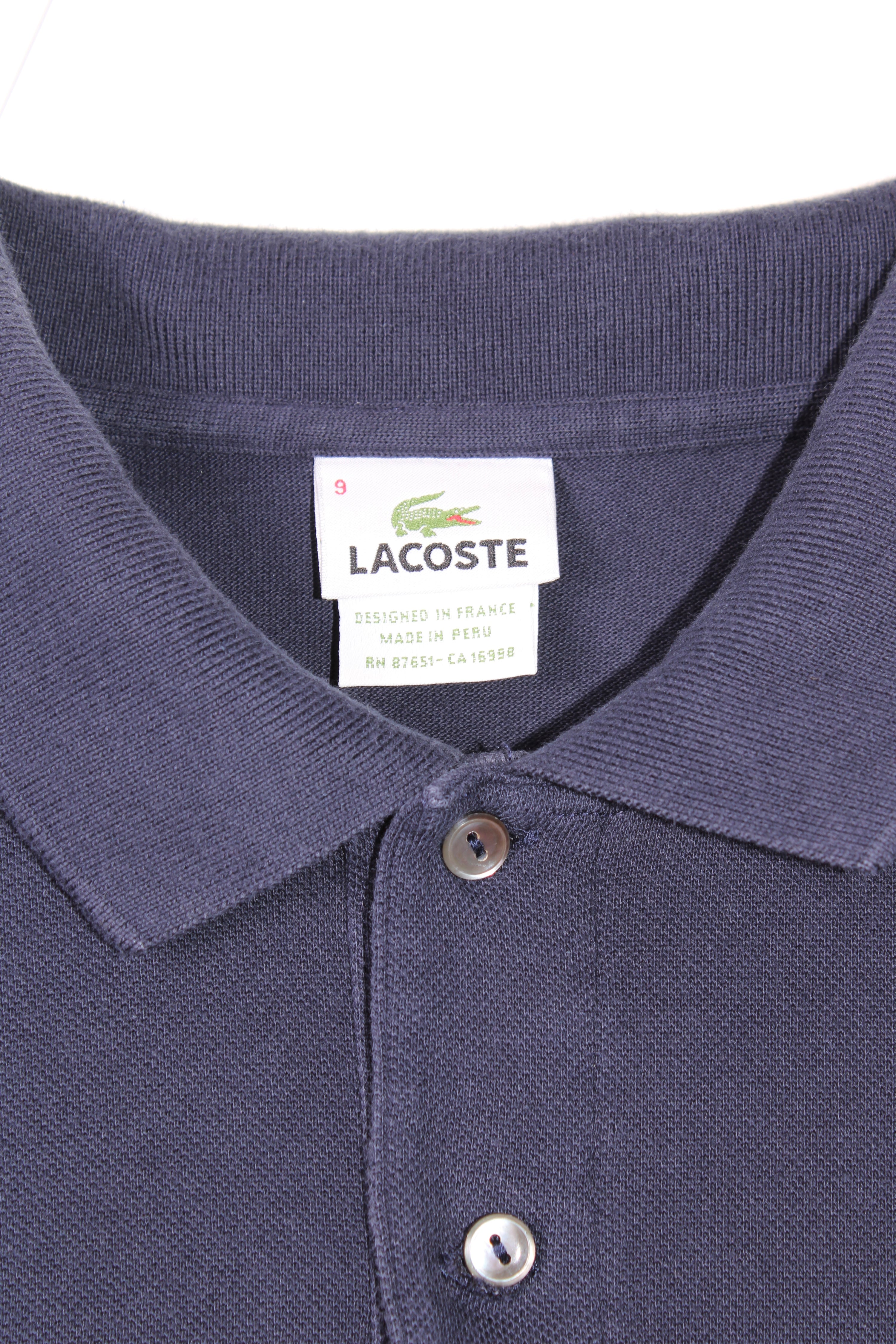 LACOSTE POLO SHIRT NAVY BLUE - 4XL