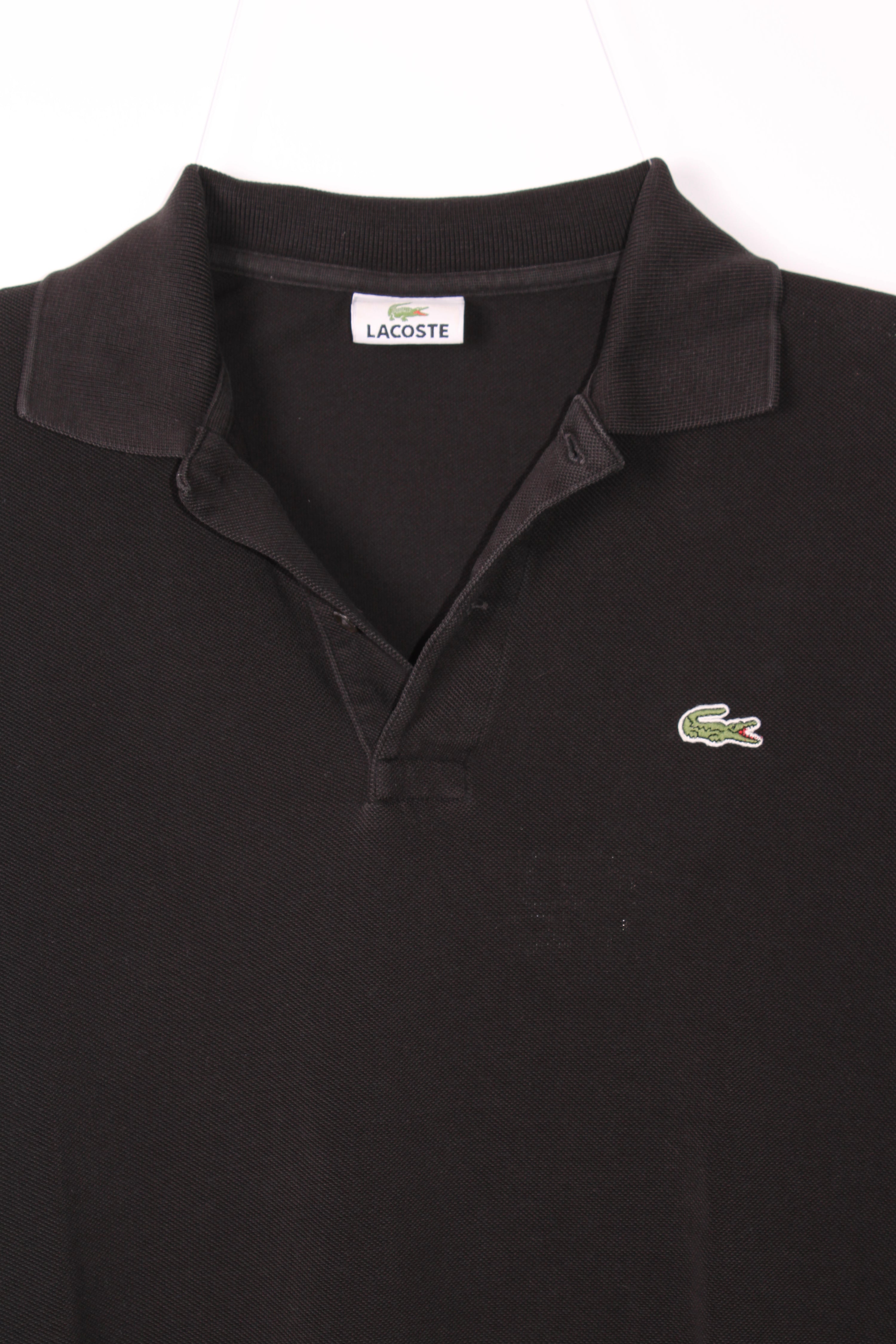 LACOSTE POLO SHIRT BLACK - S