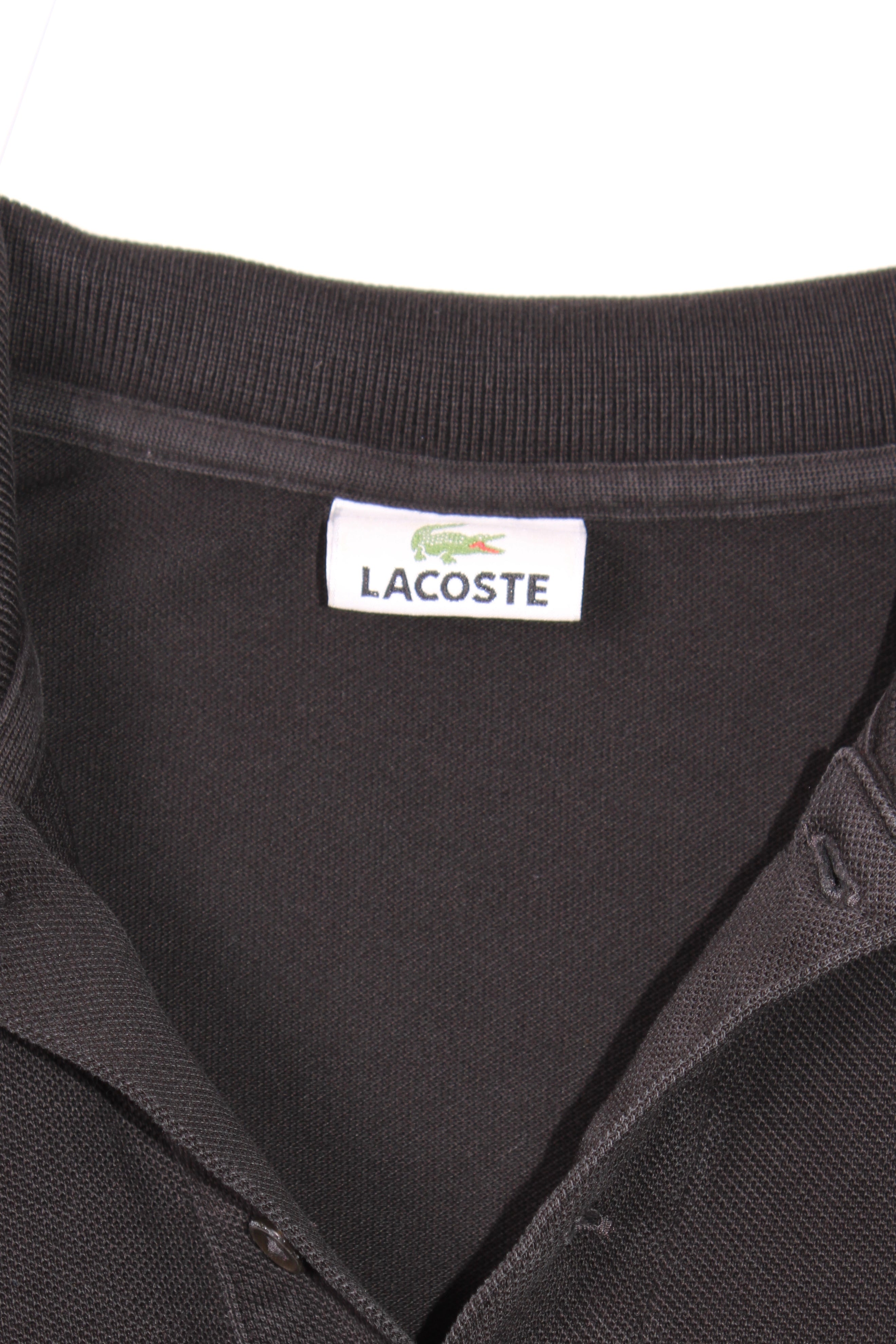 LACOSTE POLO SHIRT BLACK - S