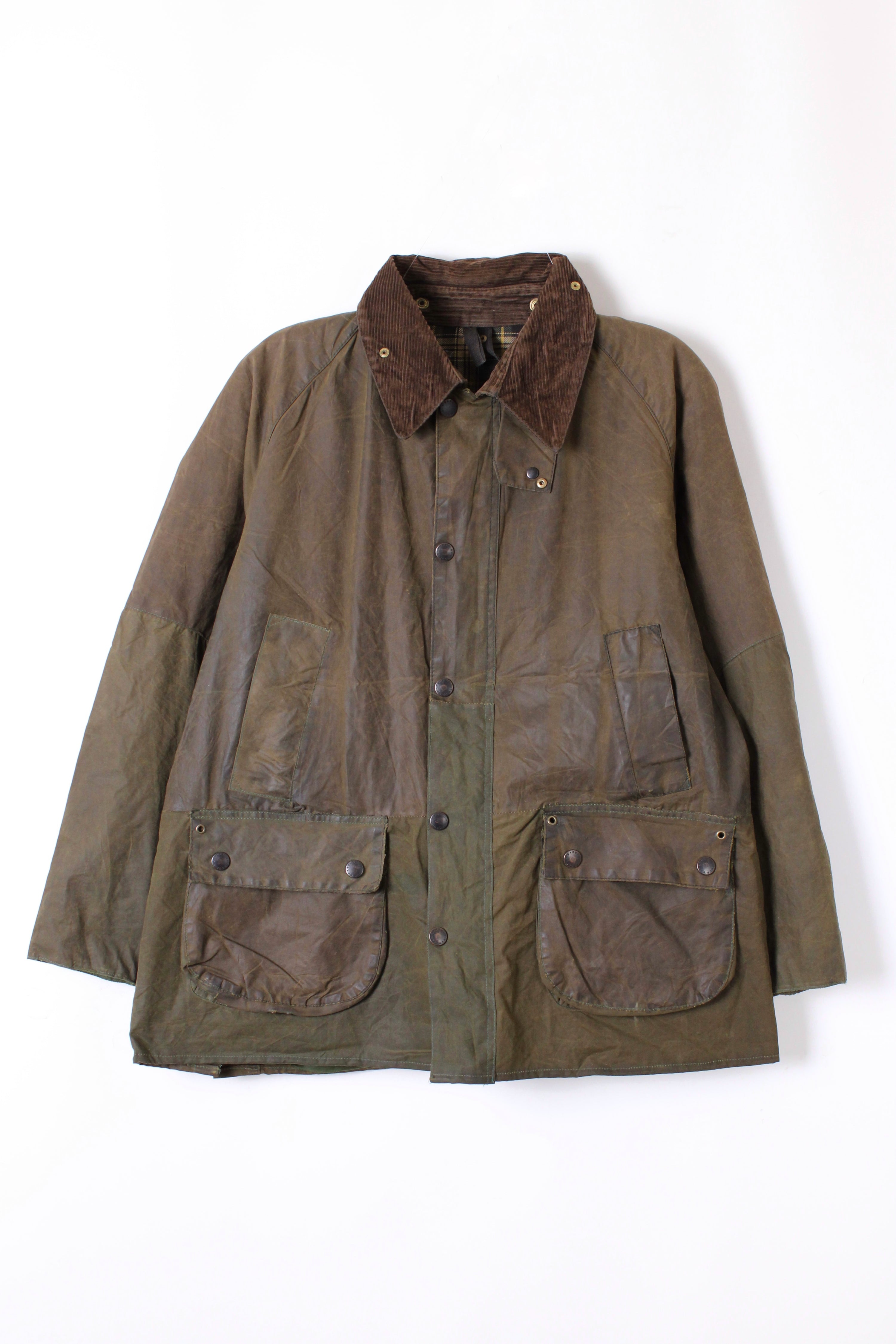 BARBOUR BEDALE WAXED JACKET GREEN - M/L