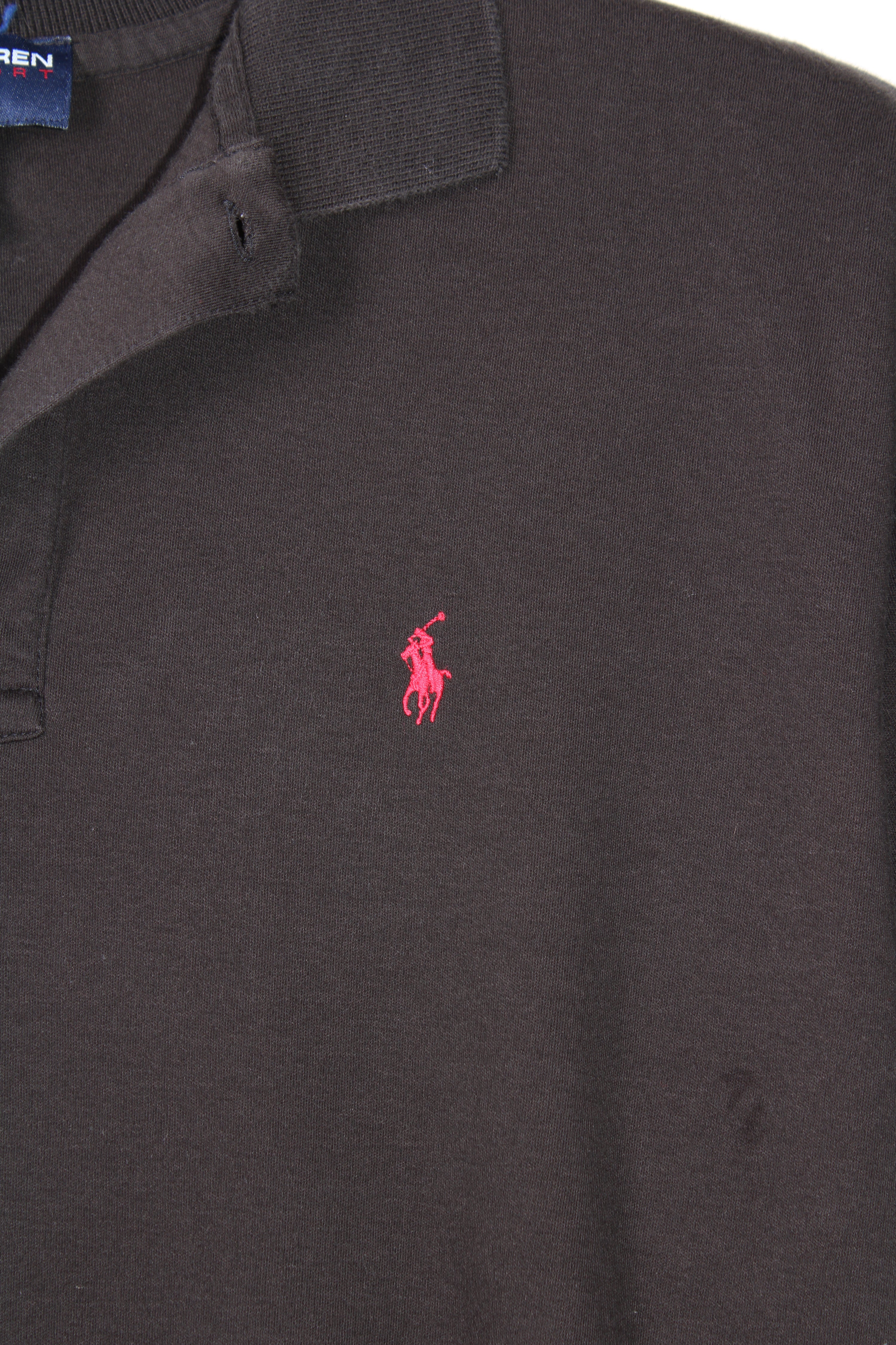 RALPH LAUREN POLO SHIRT BLACK - L