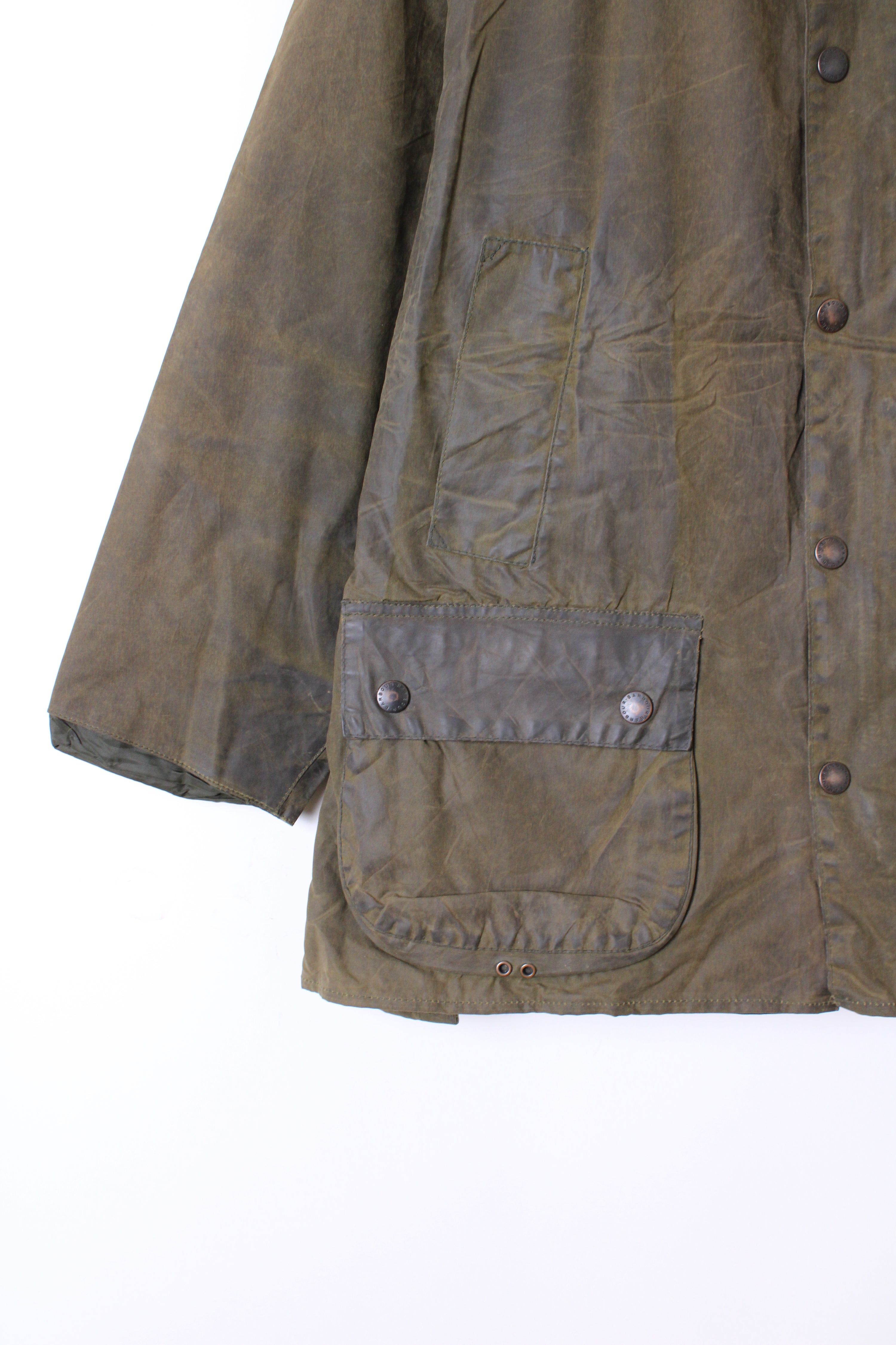 BARBOUR BEDALE WAXED JACKET GREEN - L/XL