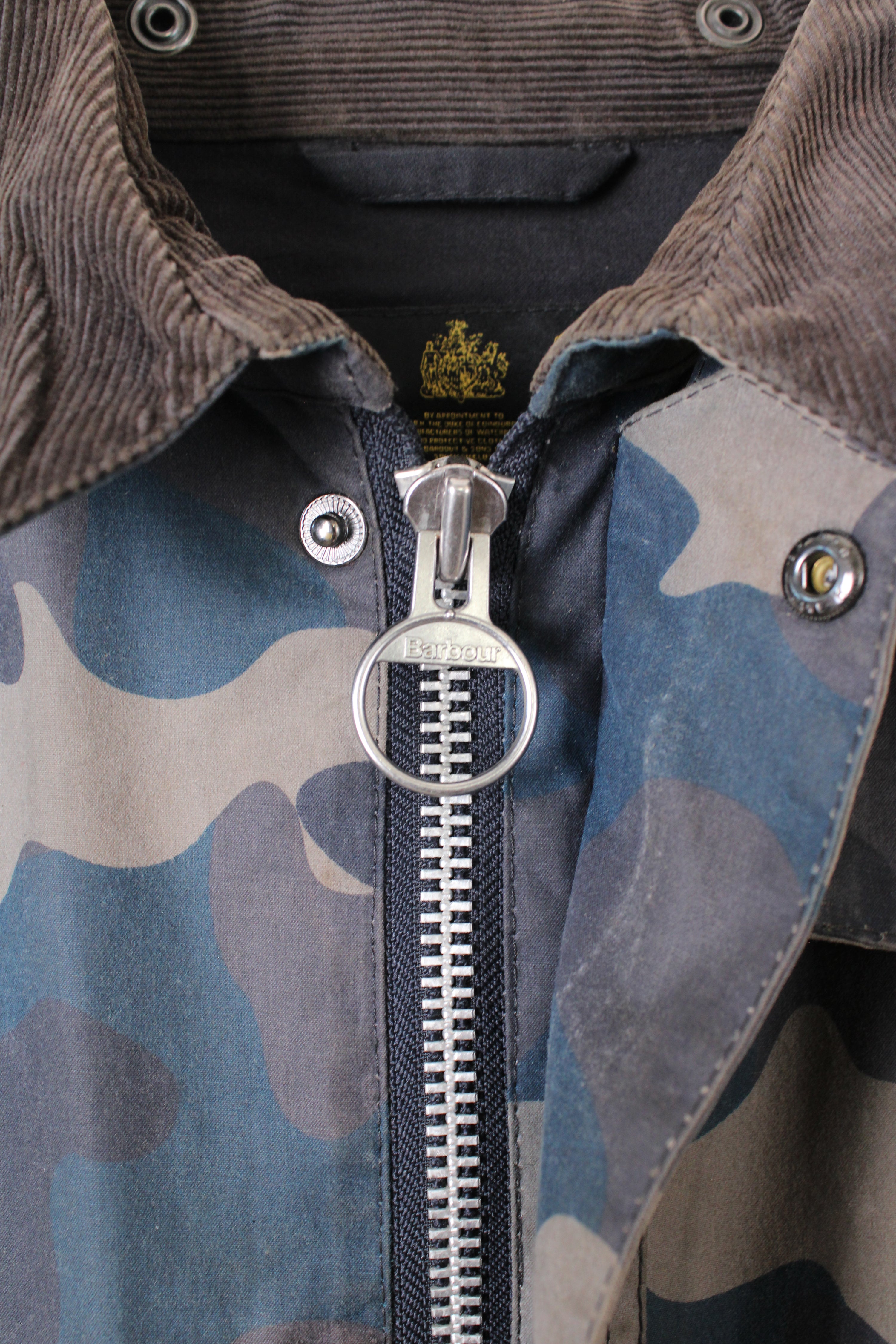 BARBOUR BEDALE SL CAMO WAXED JACKET - M