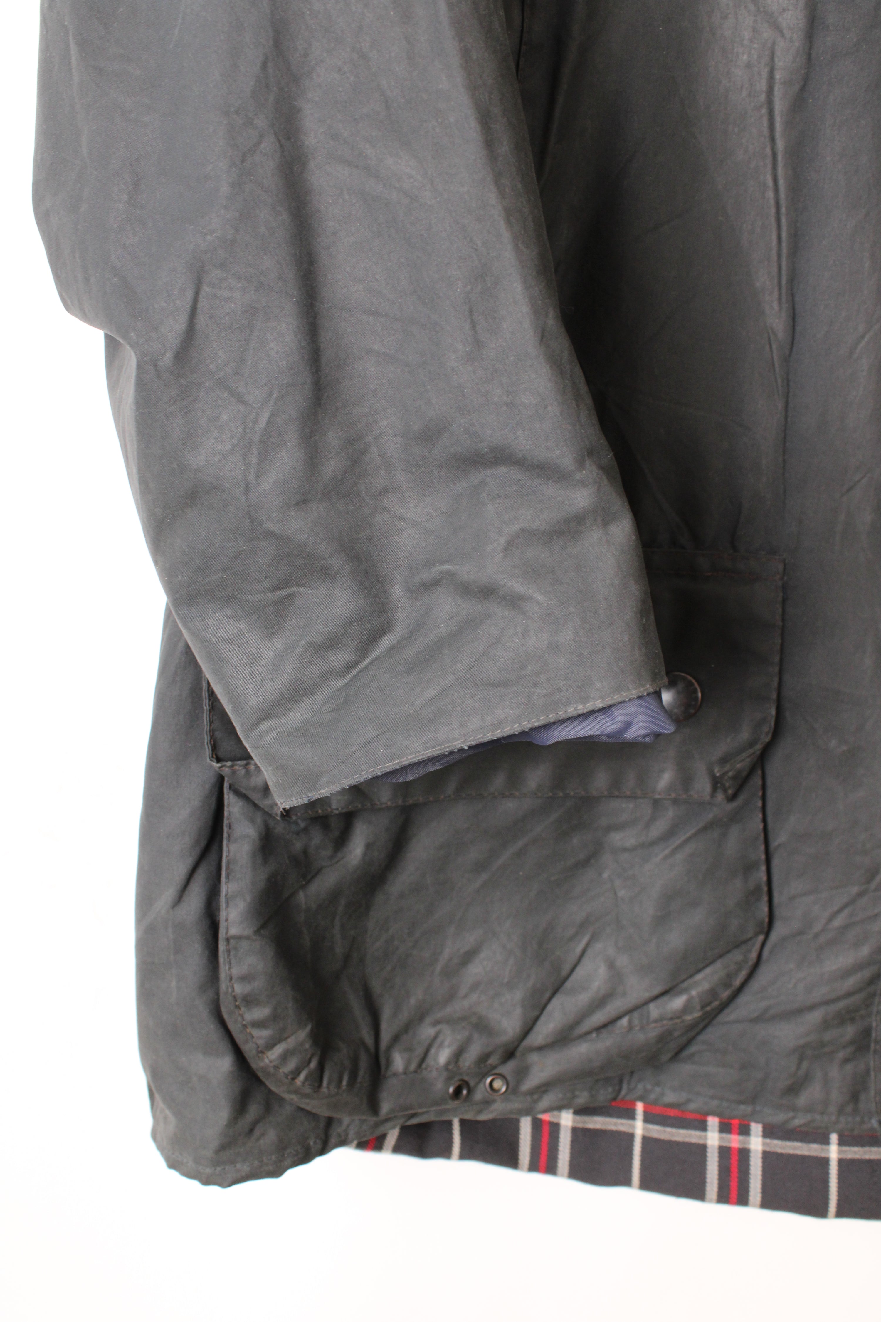 BARBOUR BEAUFORT WAXED JACKET BLUE - L/XL