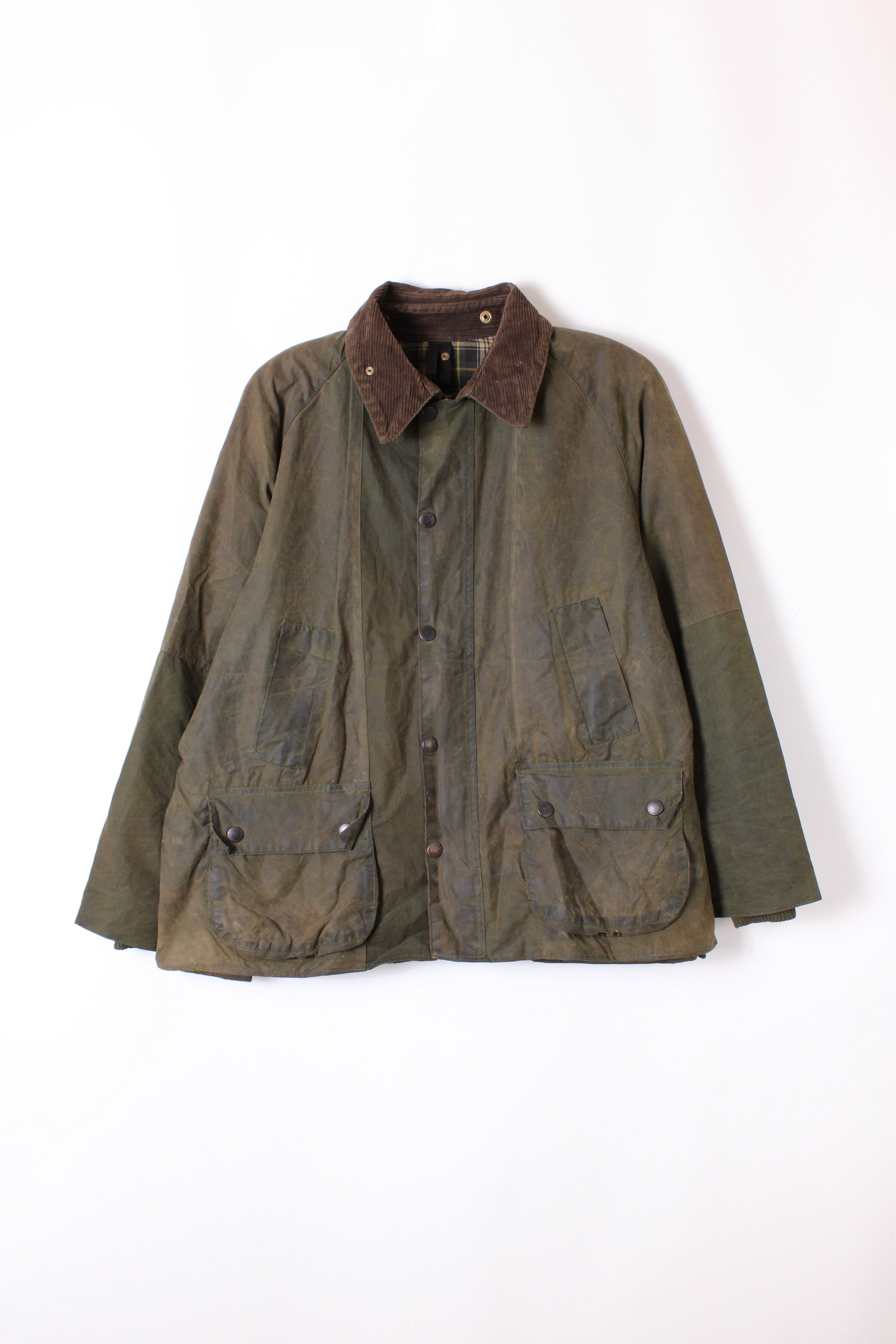 BARBOUR BEDALE WAXED JACKET GREEN - L/XL
