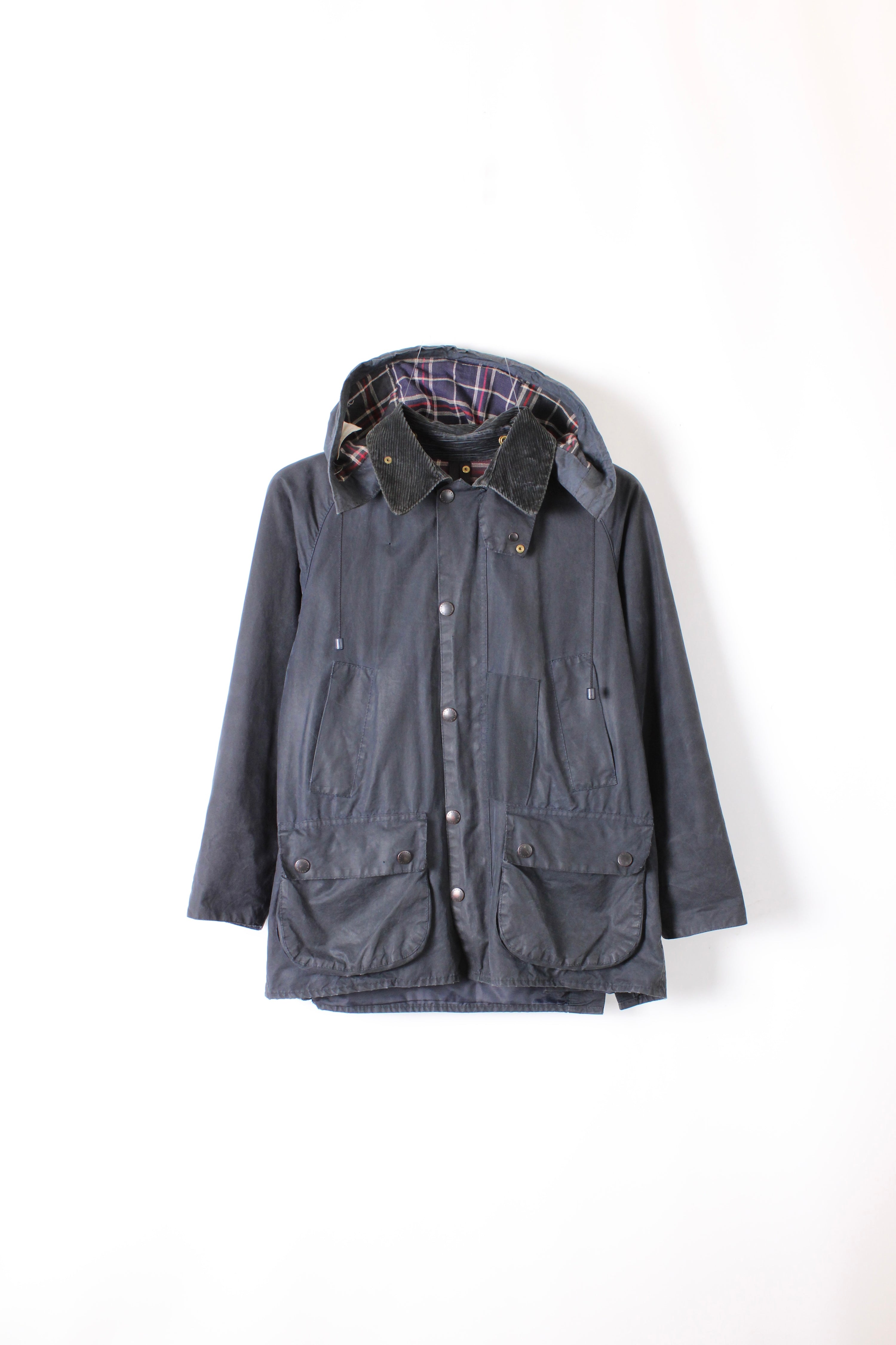 BARBOUR BEDALE WAXED JACKET BLUE - S/M