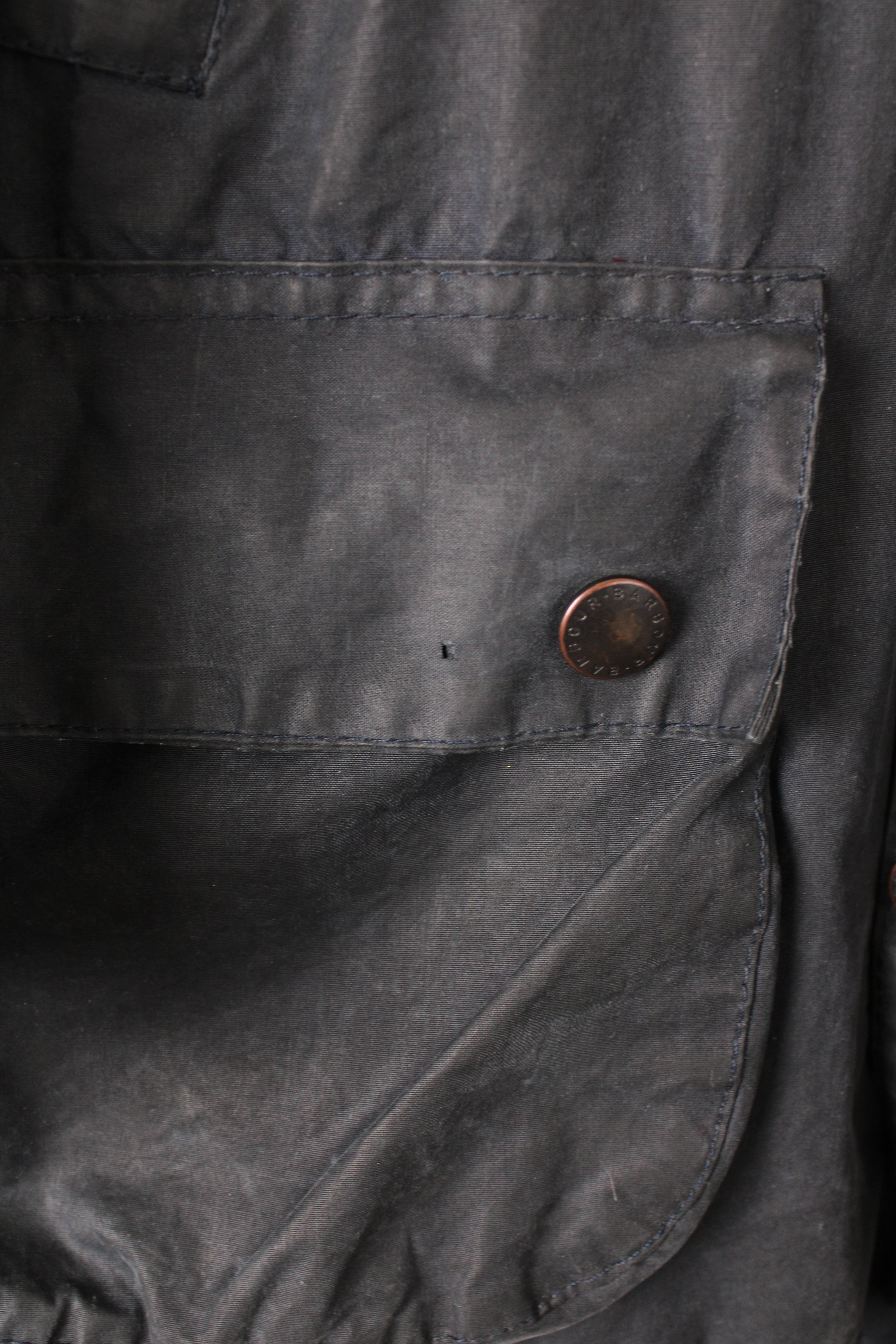 BARBOUR BEDALE WAXED JACKET BLUE - S/M