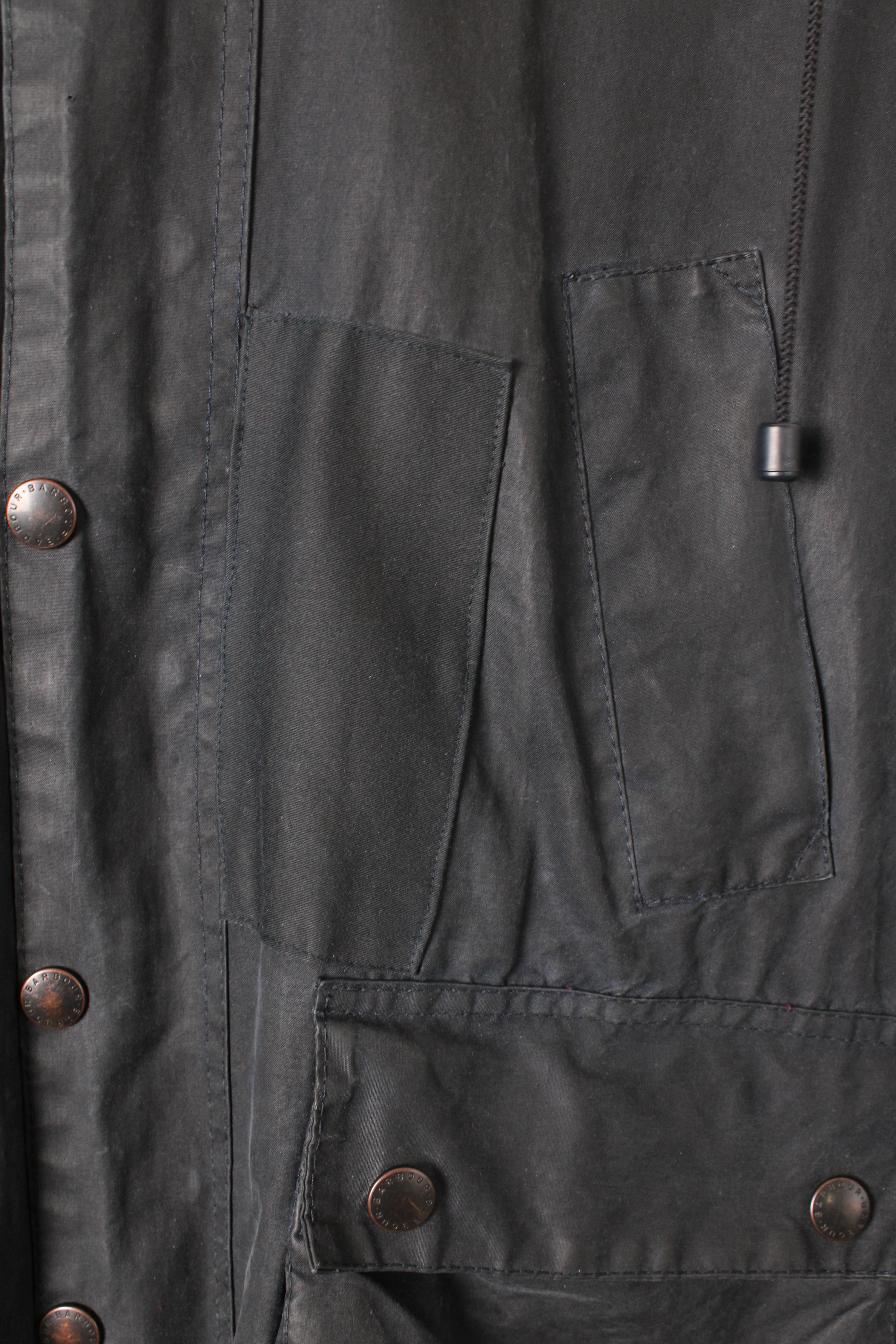 BARBOUR BEDALE WAXED JACKET BLUE - S/M