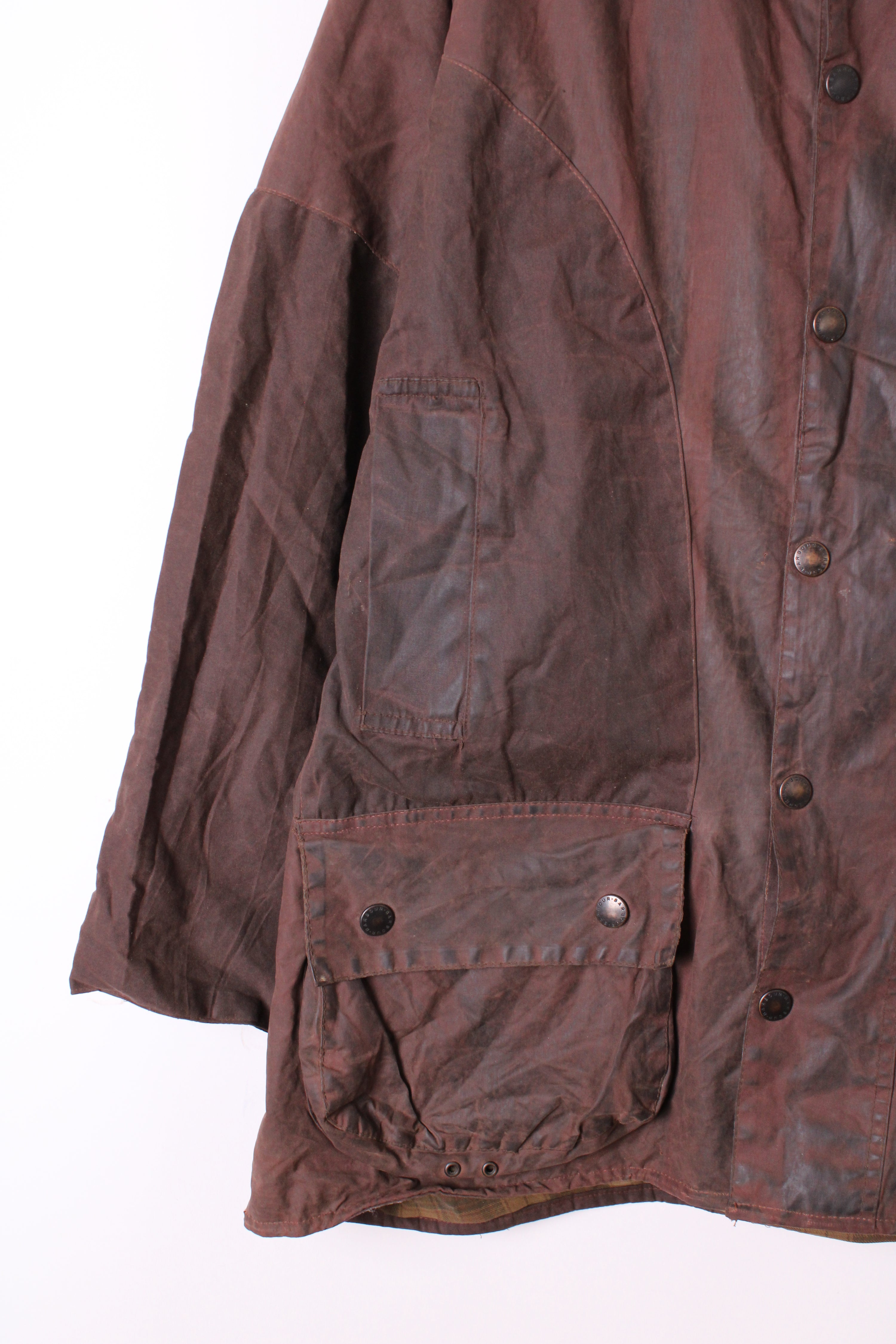 BARBOUR BEDALE WAXED JACKET RUSTIC BROWN - L/XL