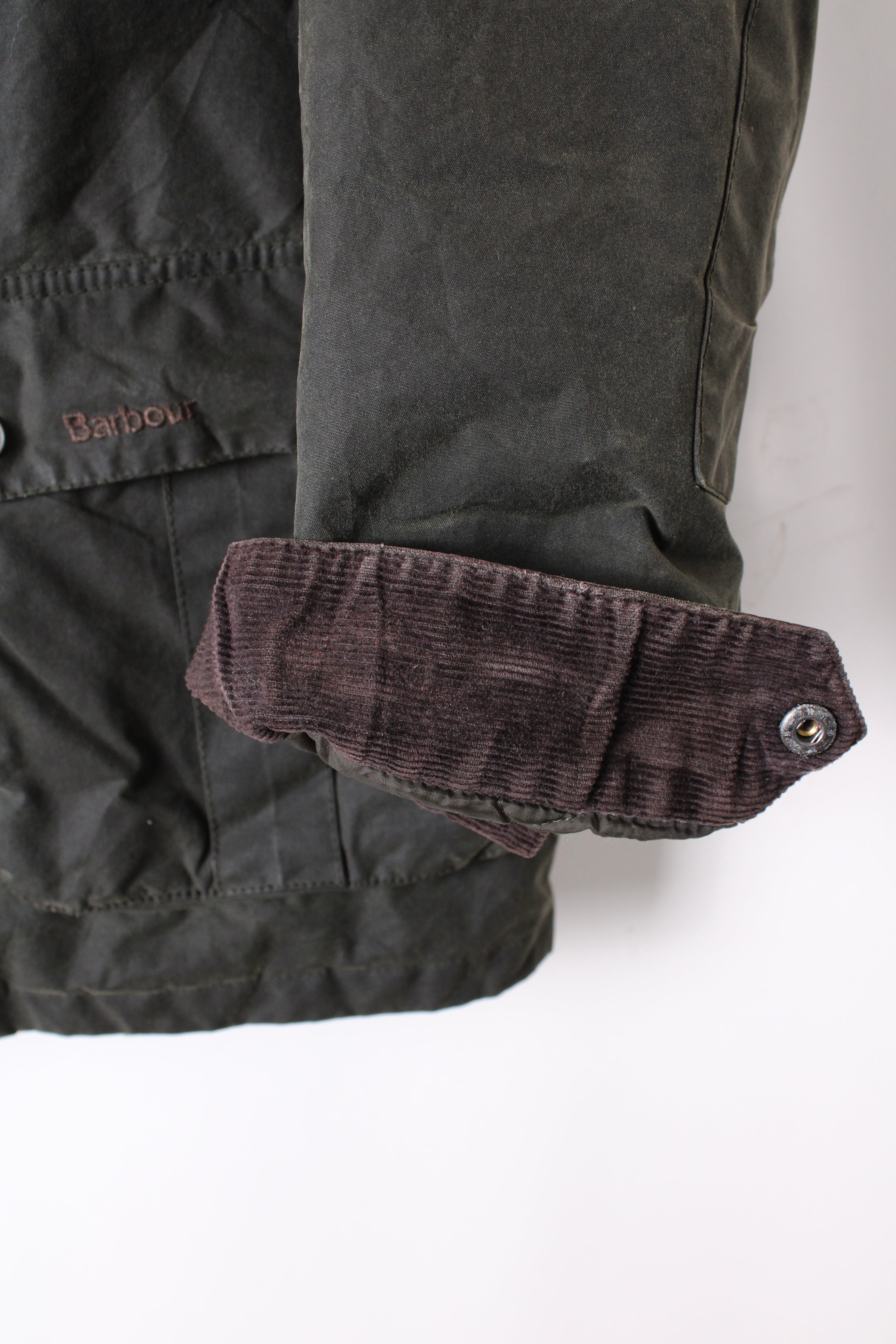 BARBOUR INTERNATIONAL DUKE WAXED JACKET SAGE GREEN - XXL