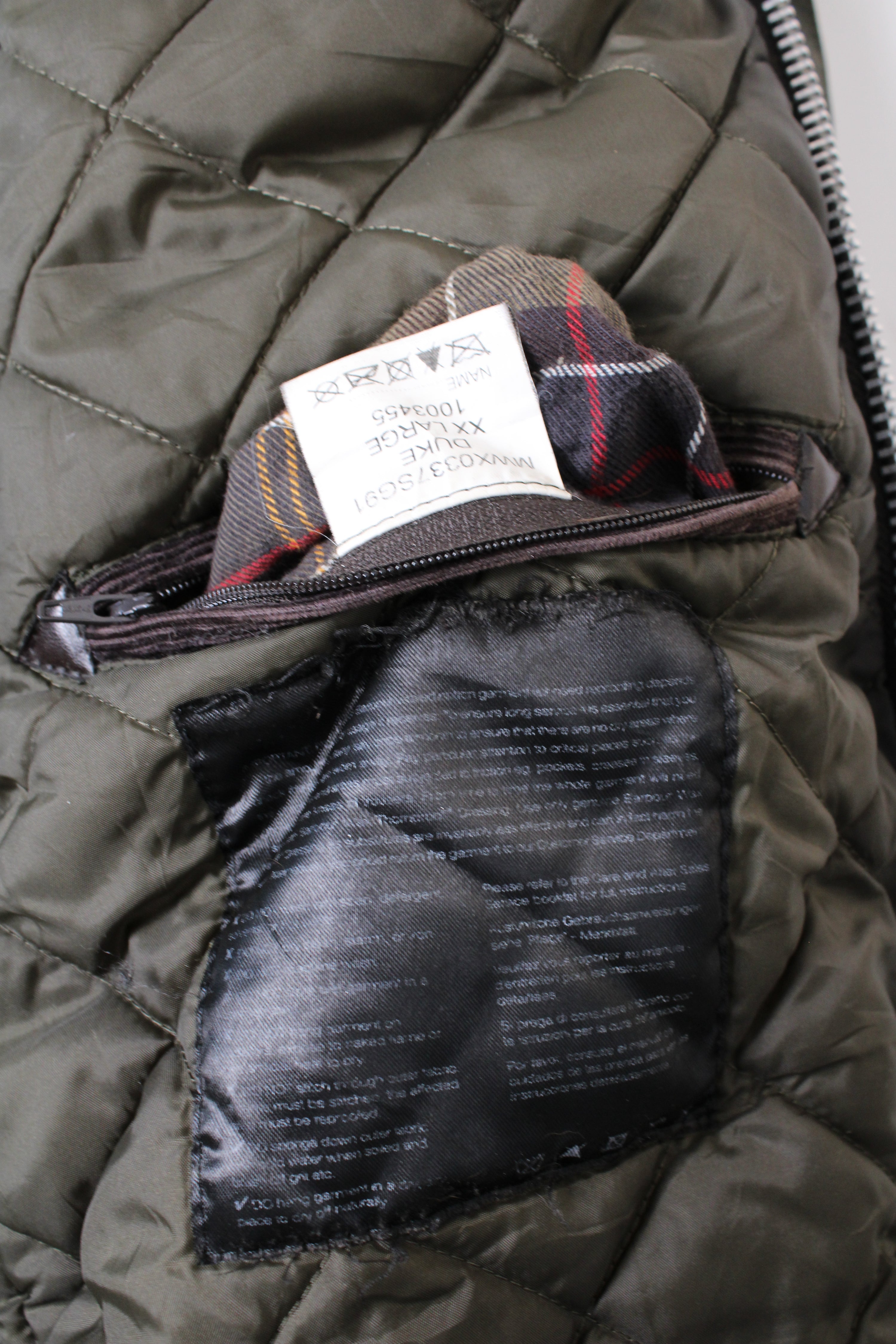 BARBOUR INTERNATIONAL DUKE WAXED JACKET SAGE GREEN - XXL