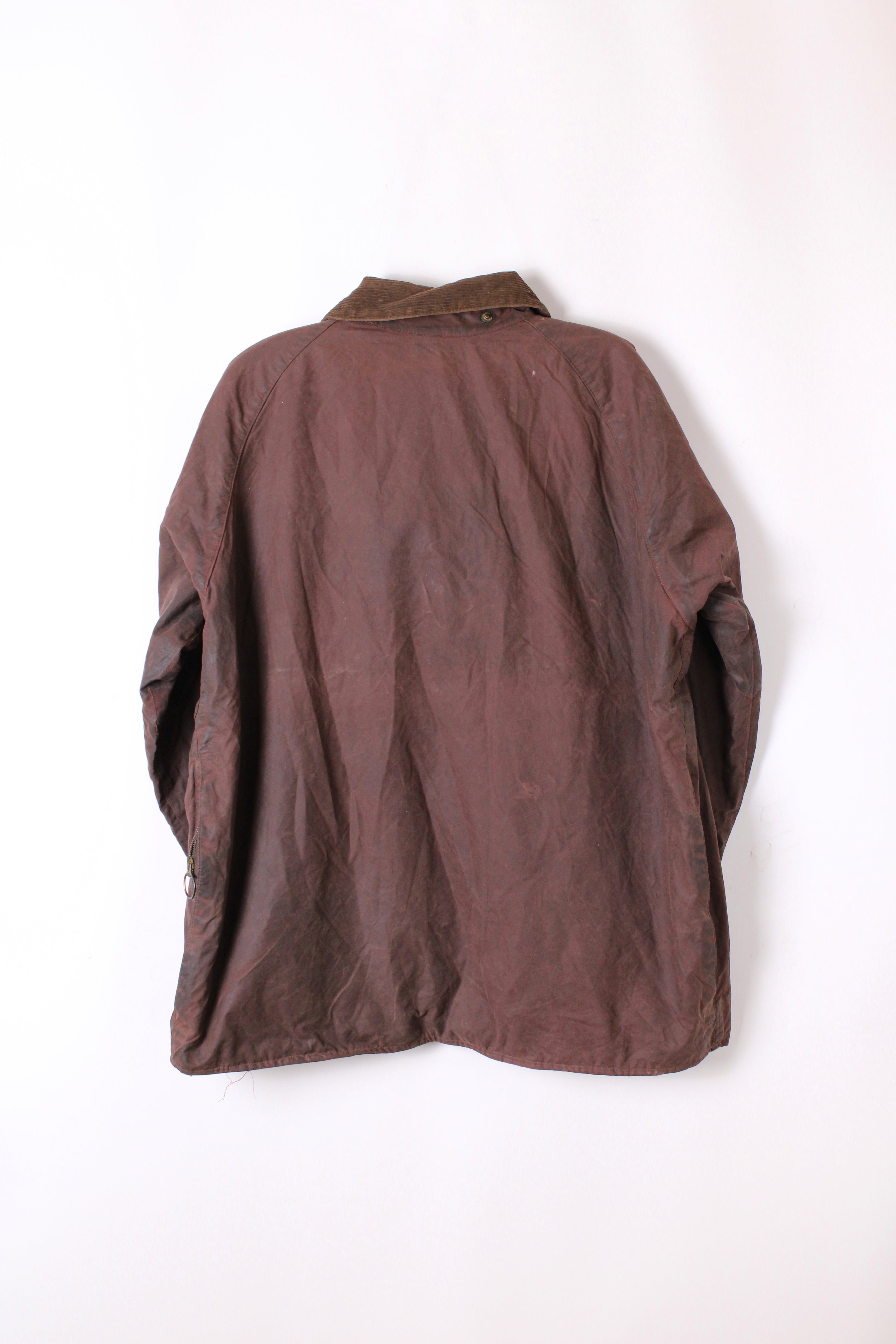 BARBOUR BEDALE WAXED JACKET RUSTIC BROWN - L/XL
