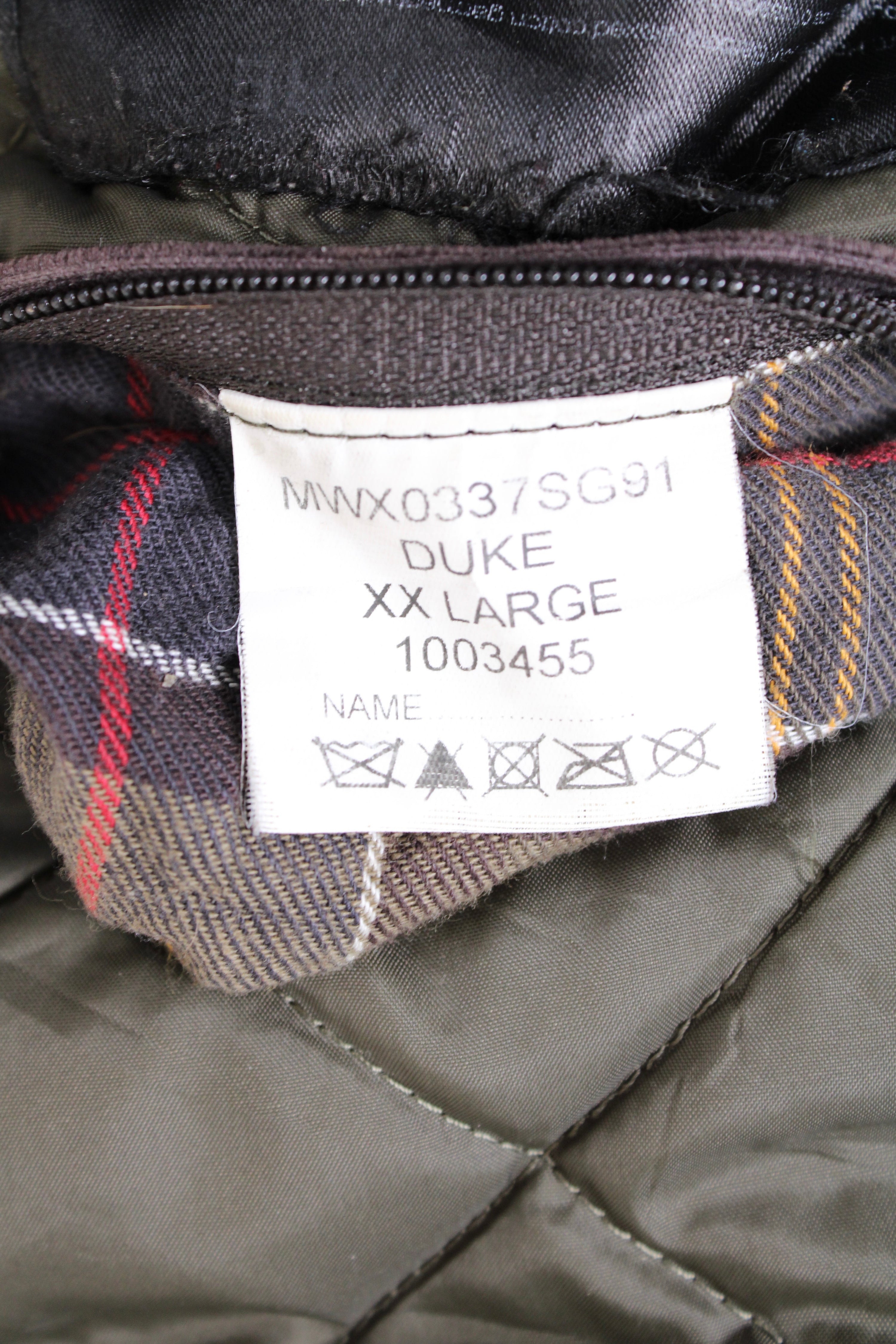 BARBOUR INTERNATIONAL DUKE WAXED JACKET SAGE GREEN - XXL