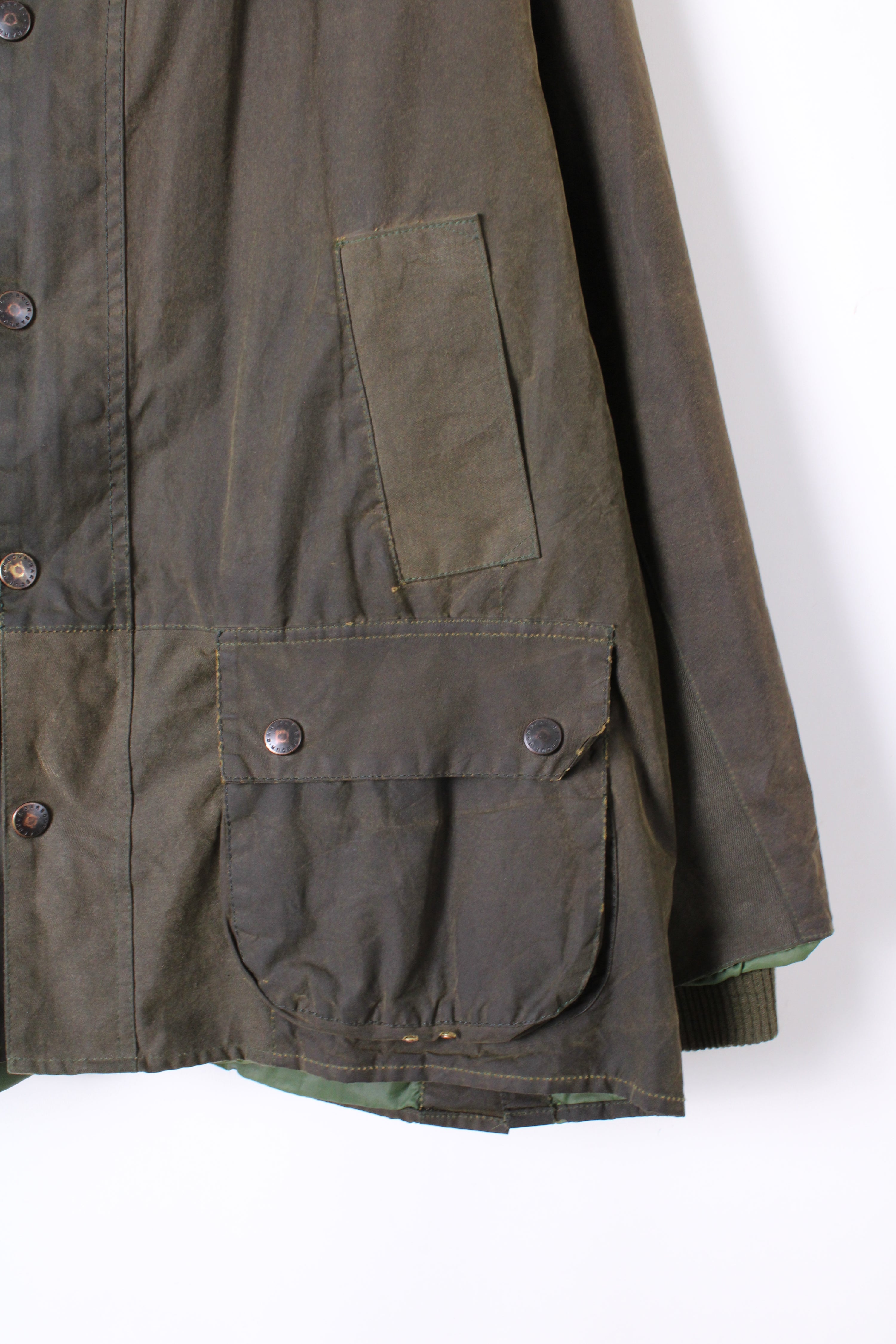 BARBOUR BEDALE WAXED JACKET GREEN - L/XL