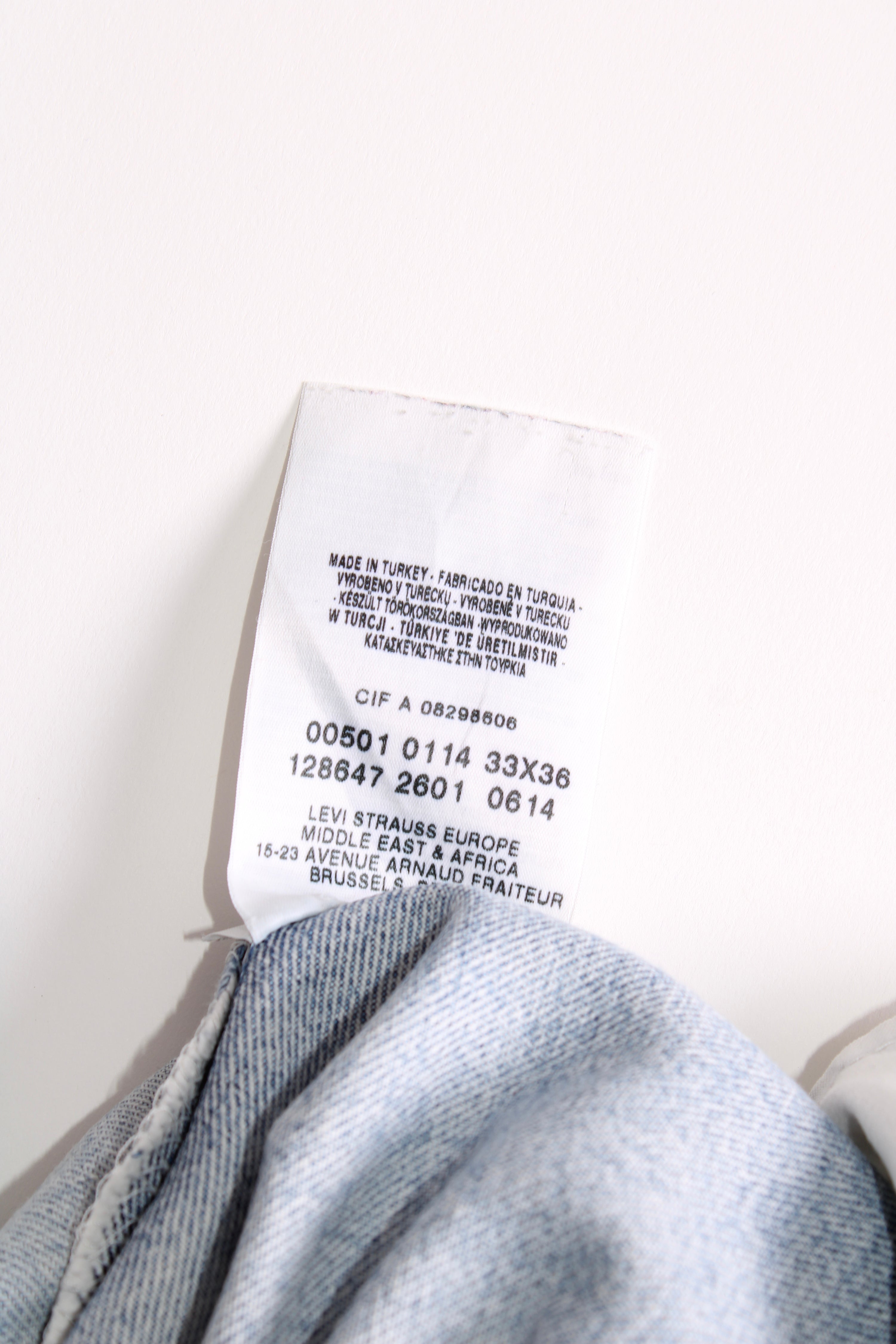 LEVIS 501 JEANS SHORTS LIGHT BLUE - W33