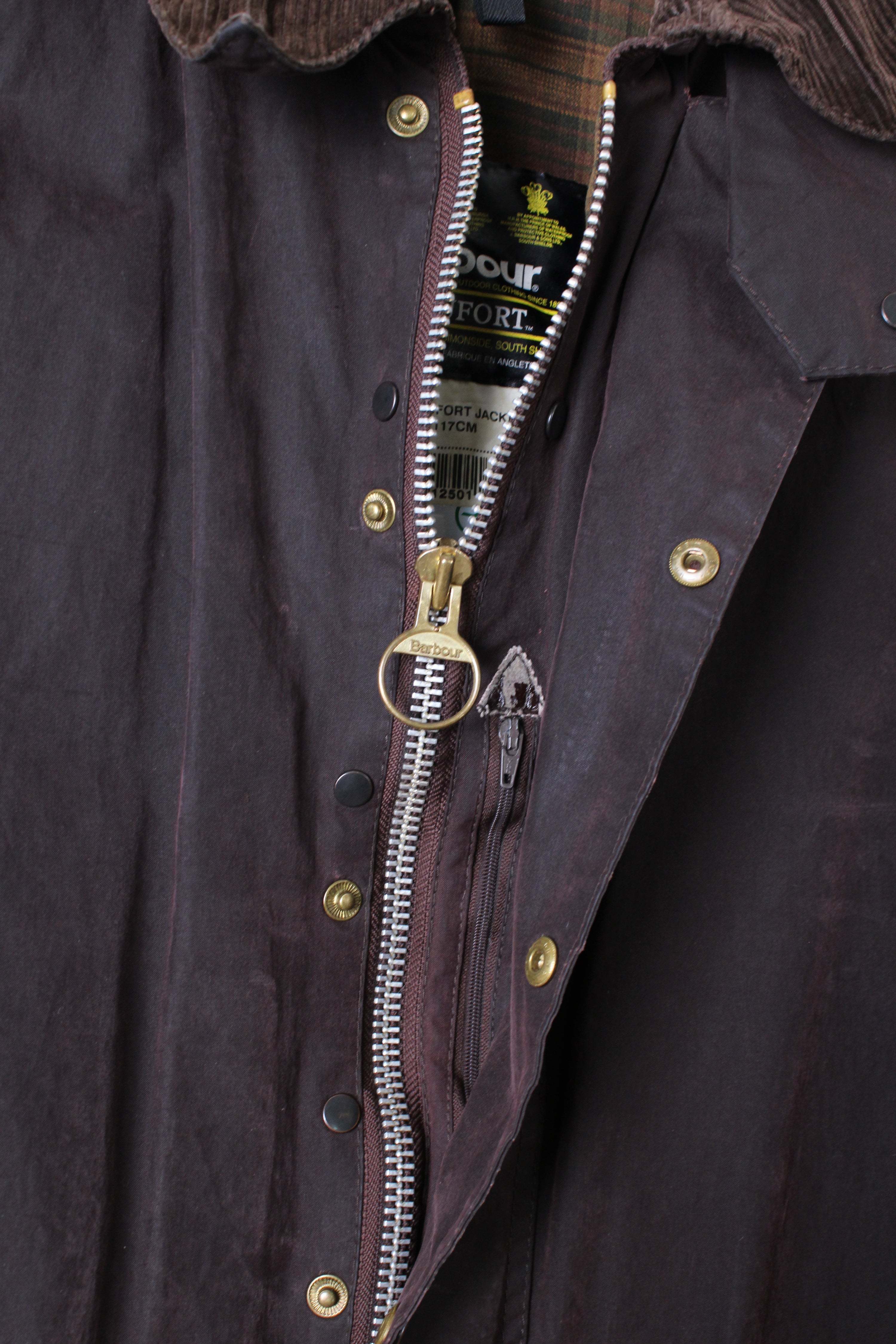 BARBOUR BEAUFORT WAXED JACKET RUSTIC BROWN - L/XL