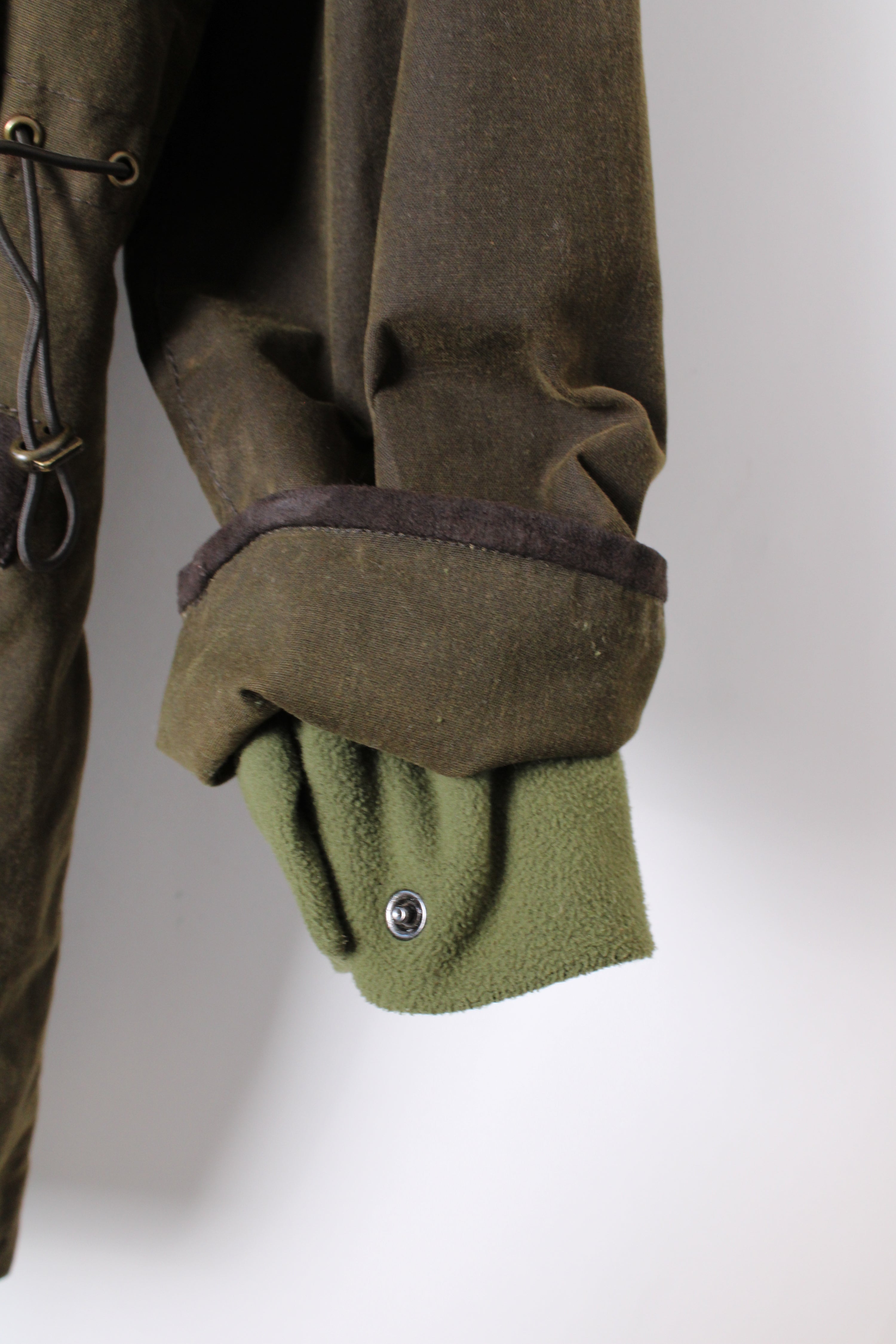 BARBOUR MOSSEND WAXED PARKA JACKET GREEN - XXL