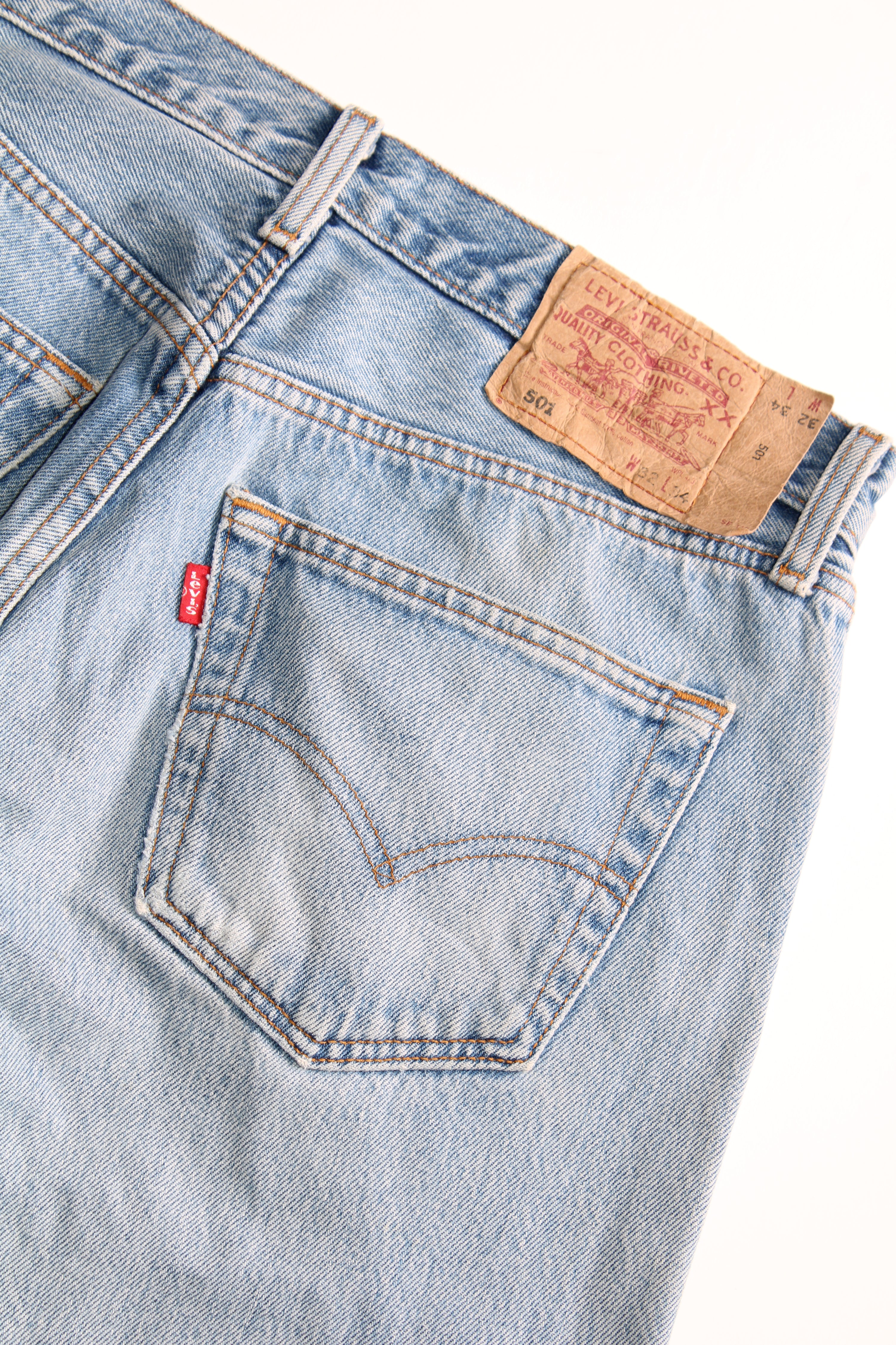 LEVIS 501 JEANS SHORTS LIGHT BLUE - W32