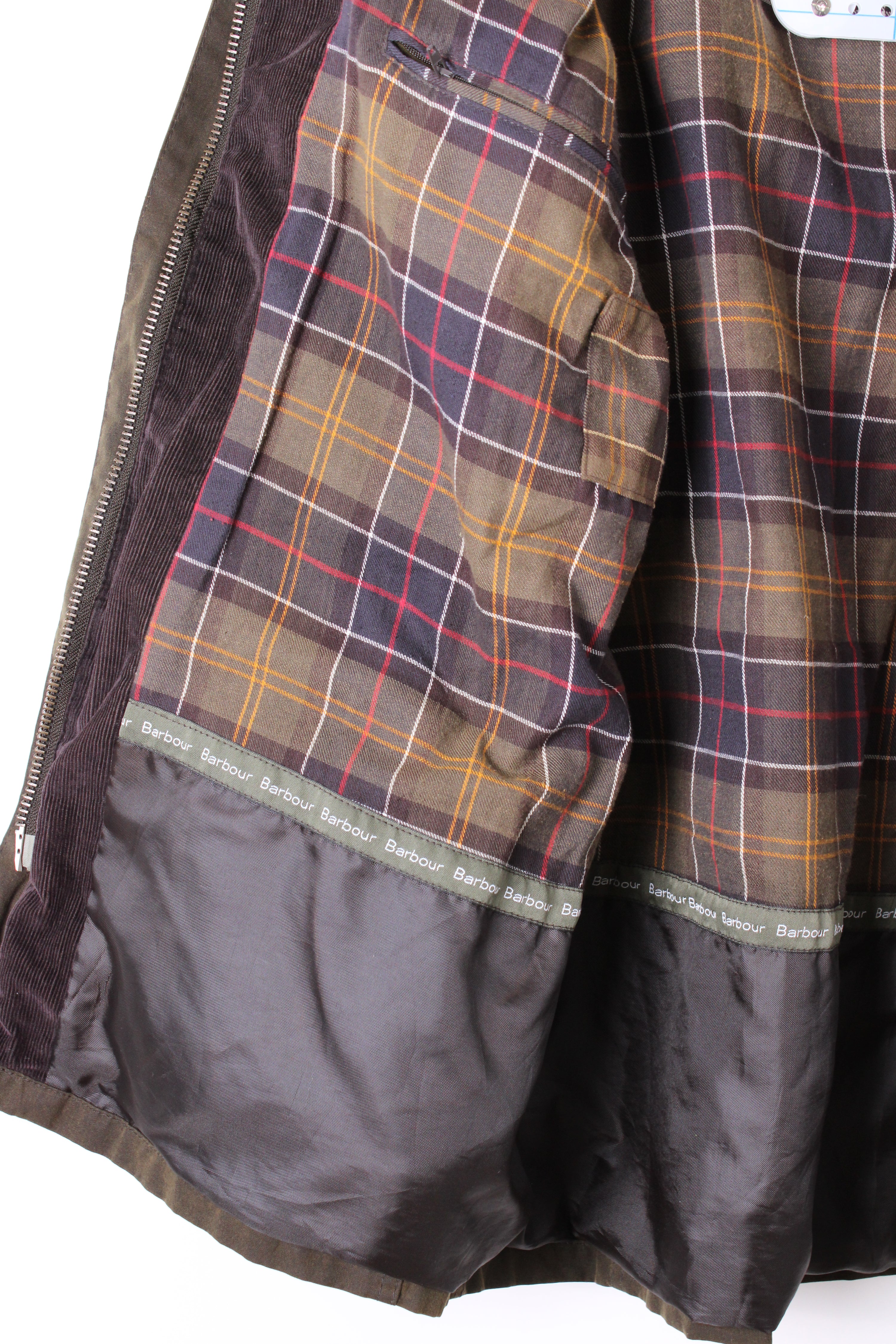 BARBOUR MOSSEND WAXED PARKA JACKET GREEN - XXL