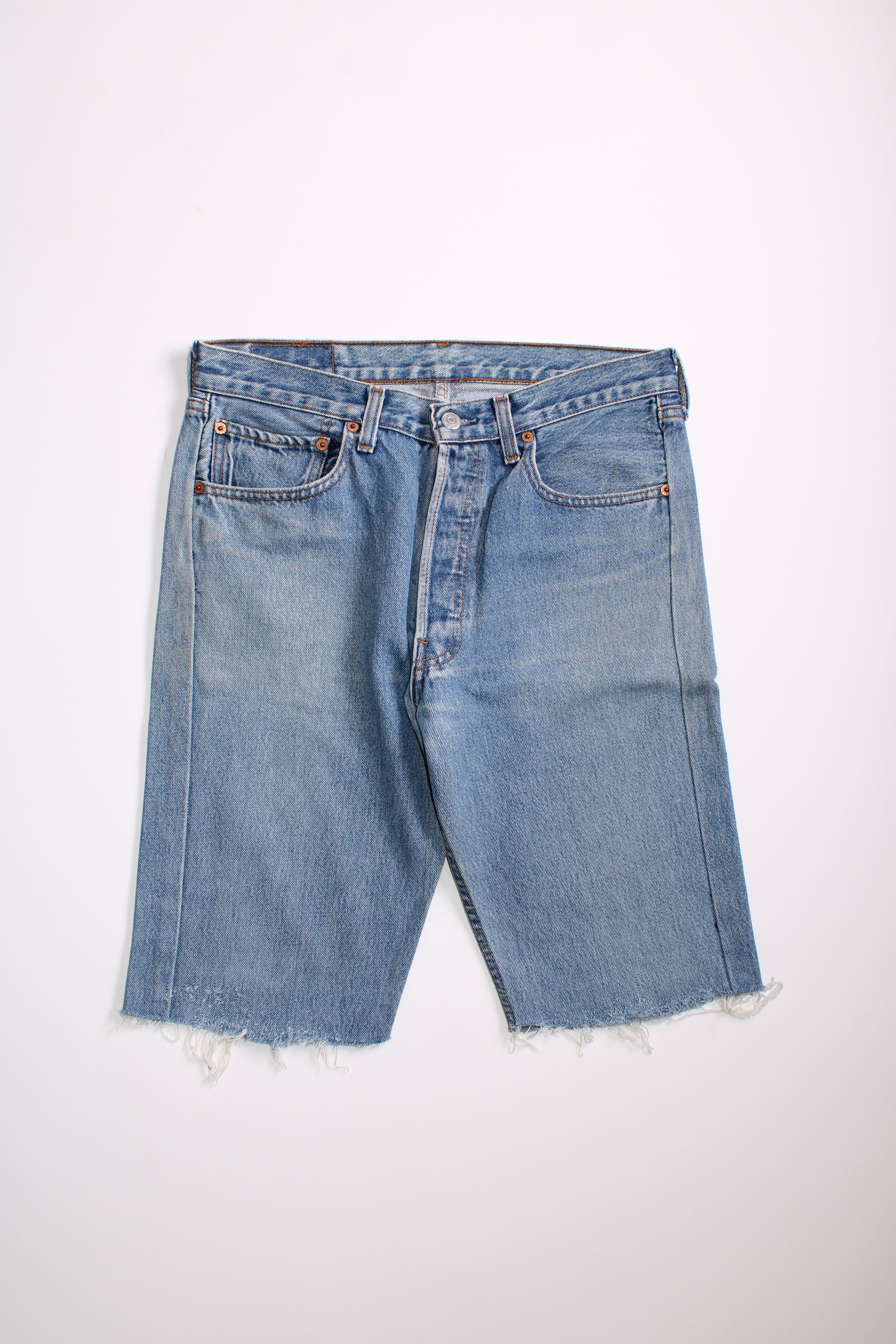 LEVIS 501 JEANS SHORTS BLUE WASH - W32