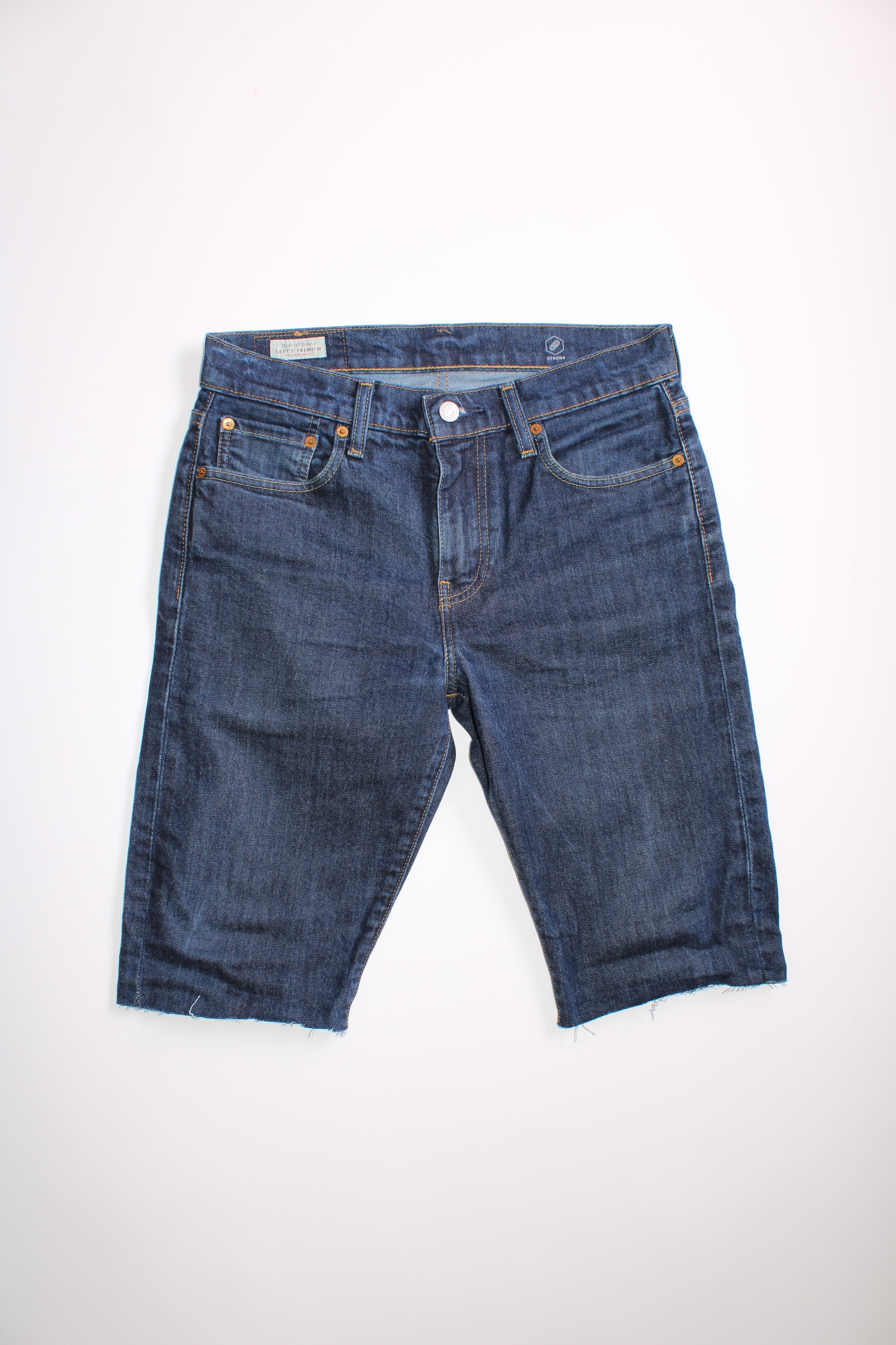 LEVIS 502 JEANS SHORTS DARK WASH - W30
