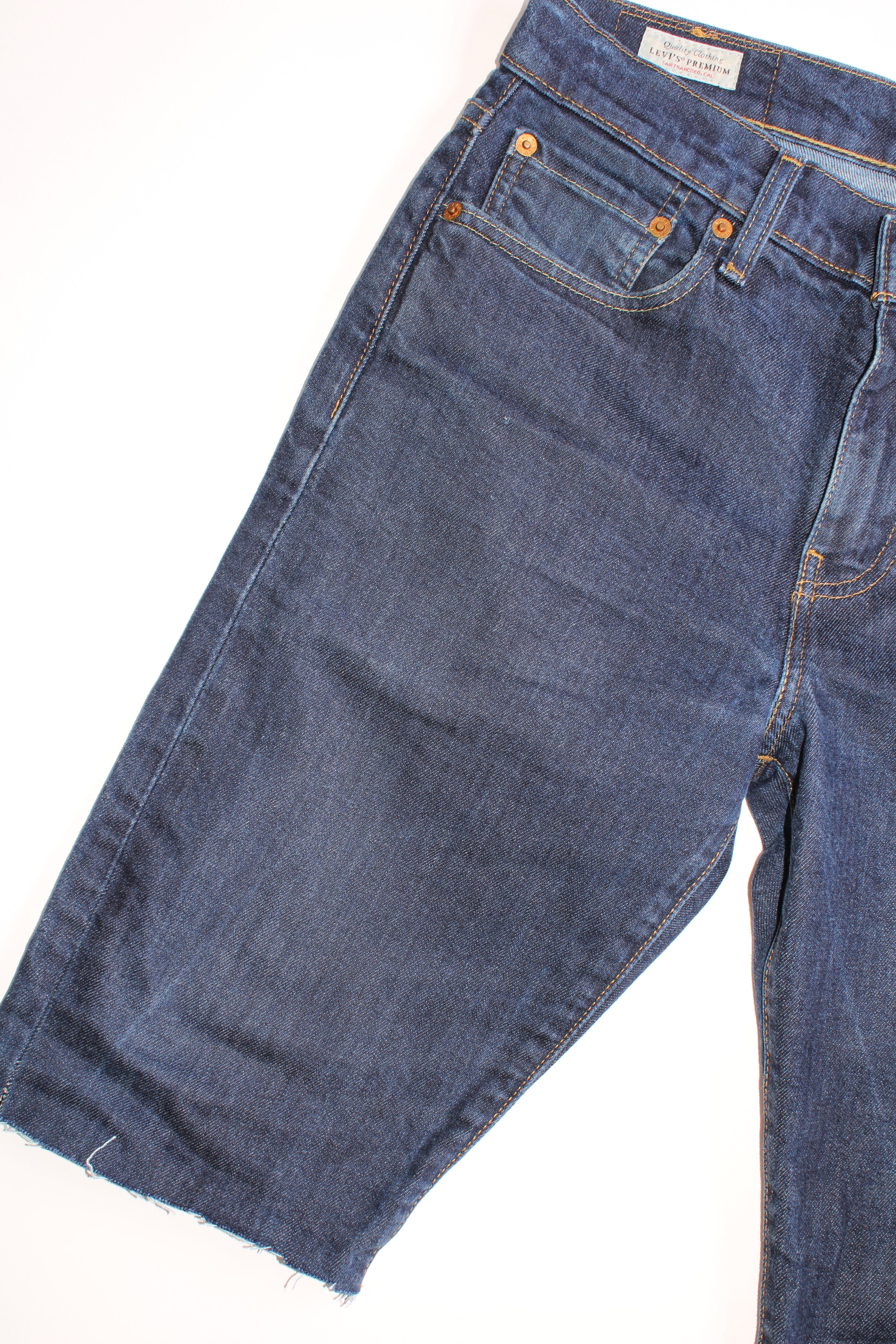 LEVIS 502 JEANS SHORTS DARK WASH - W30