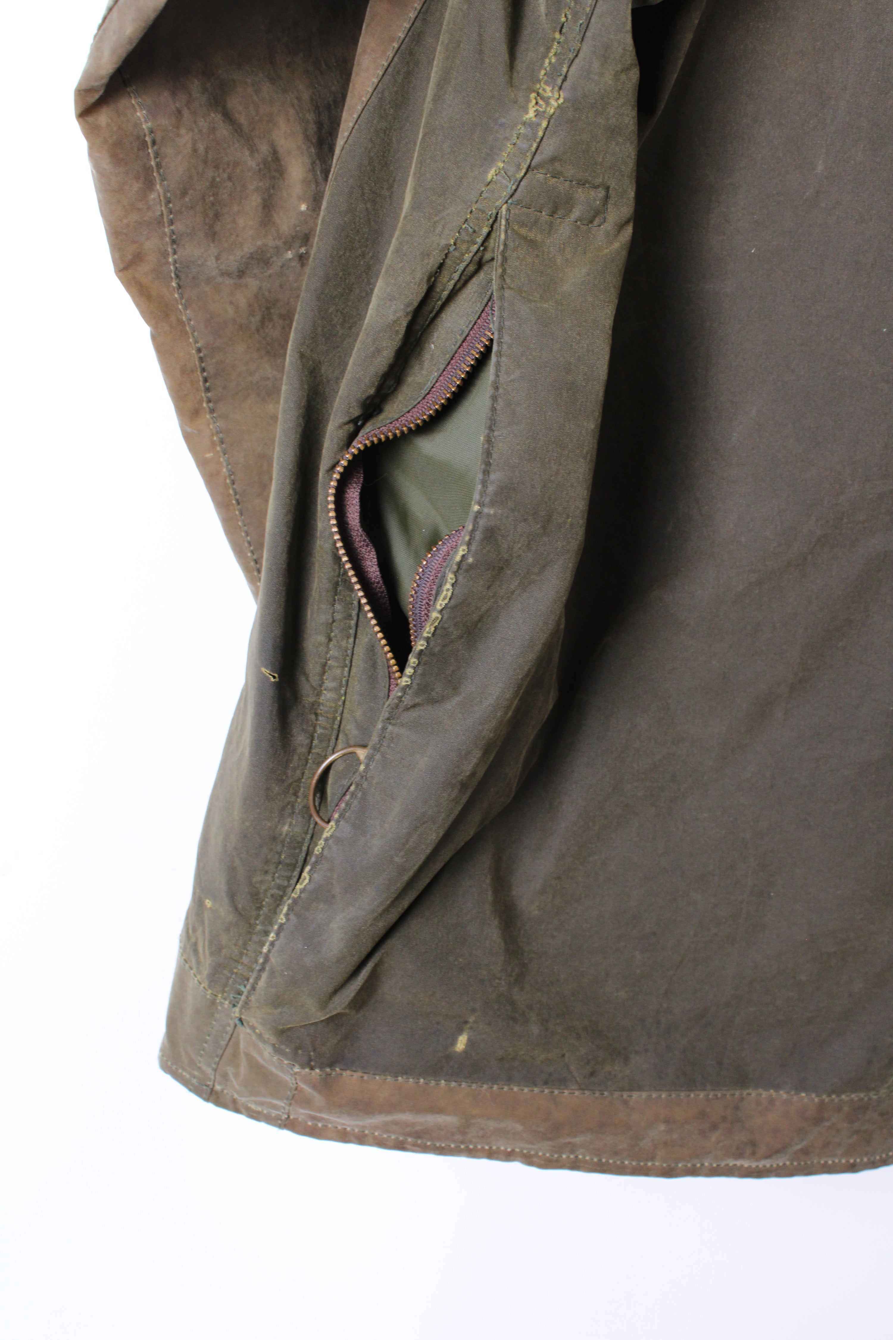 BARBOUR BEAUFORT WAXED JACKET GREEN - L/XL