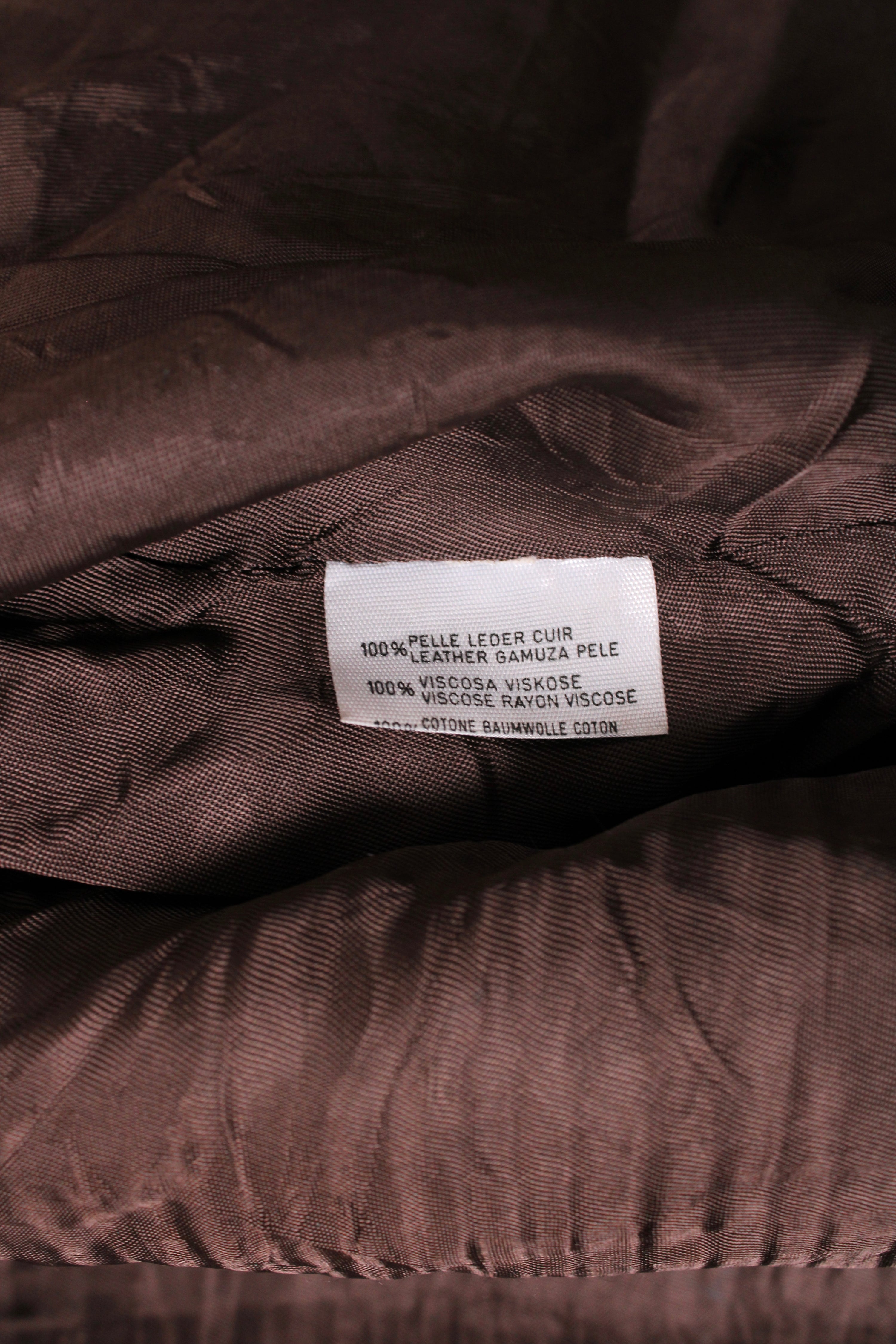 VINTAGE LEATHER FLIGHT BOMBER JACKET BROWN - L/XL