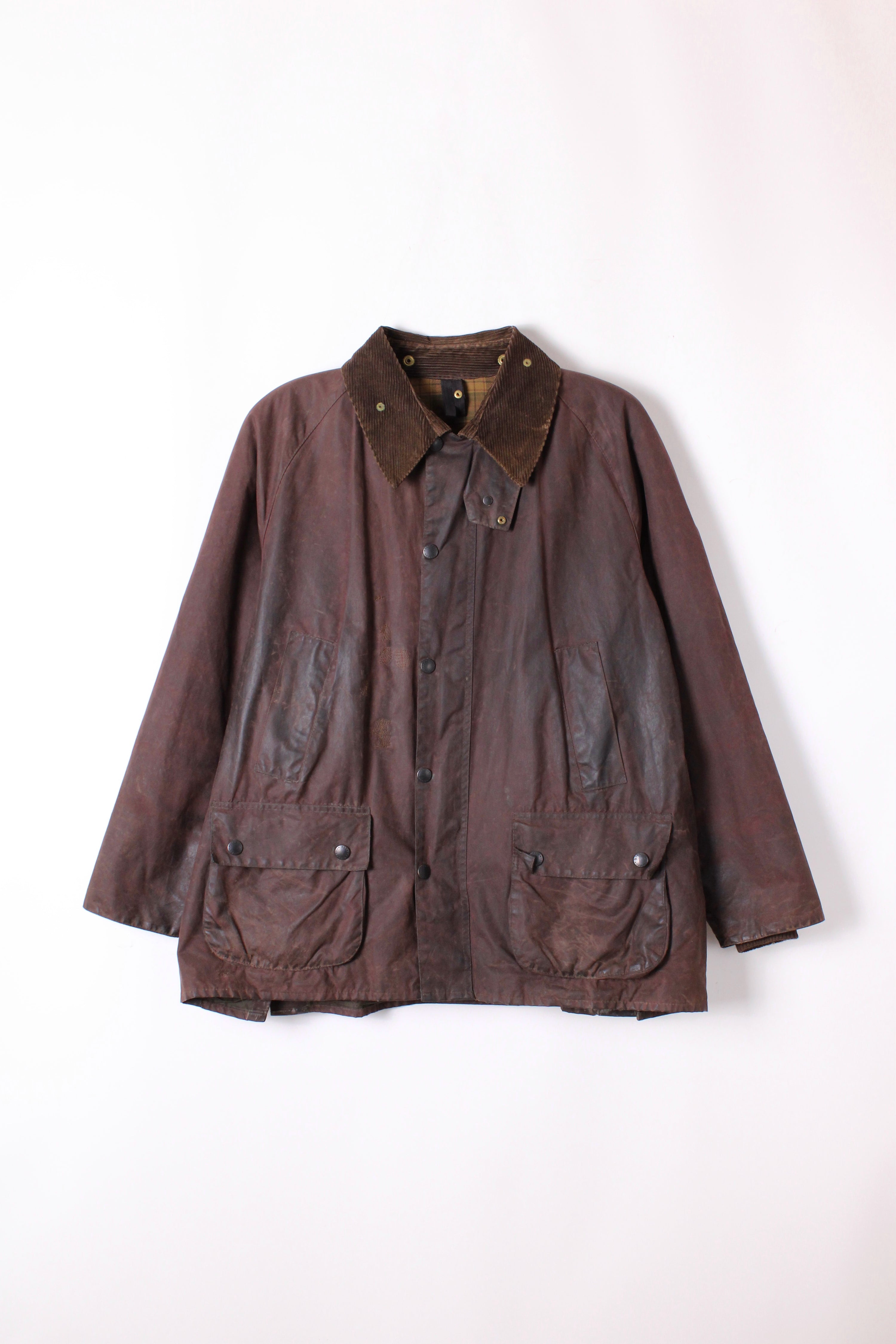 BARBOUR BEDALE WAXED JACKET RUSTIC BROWN - L/XL