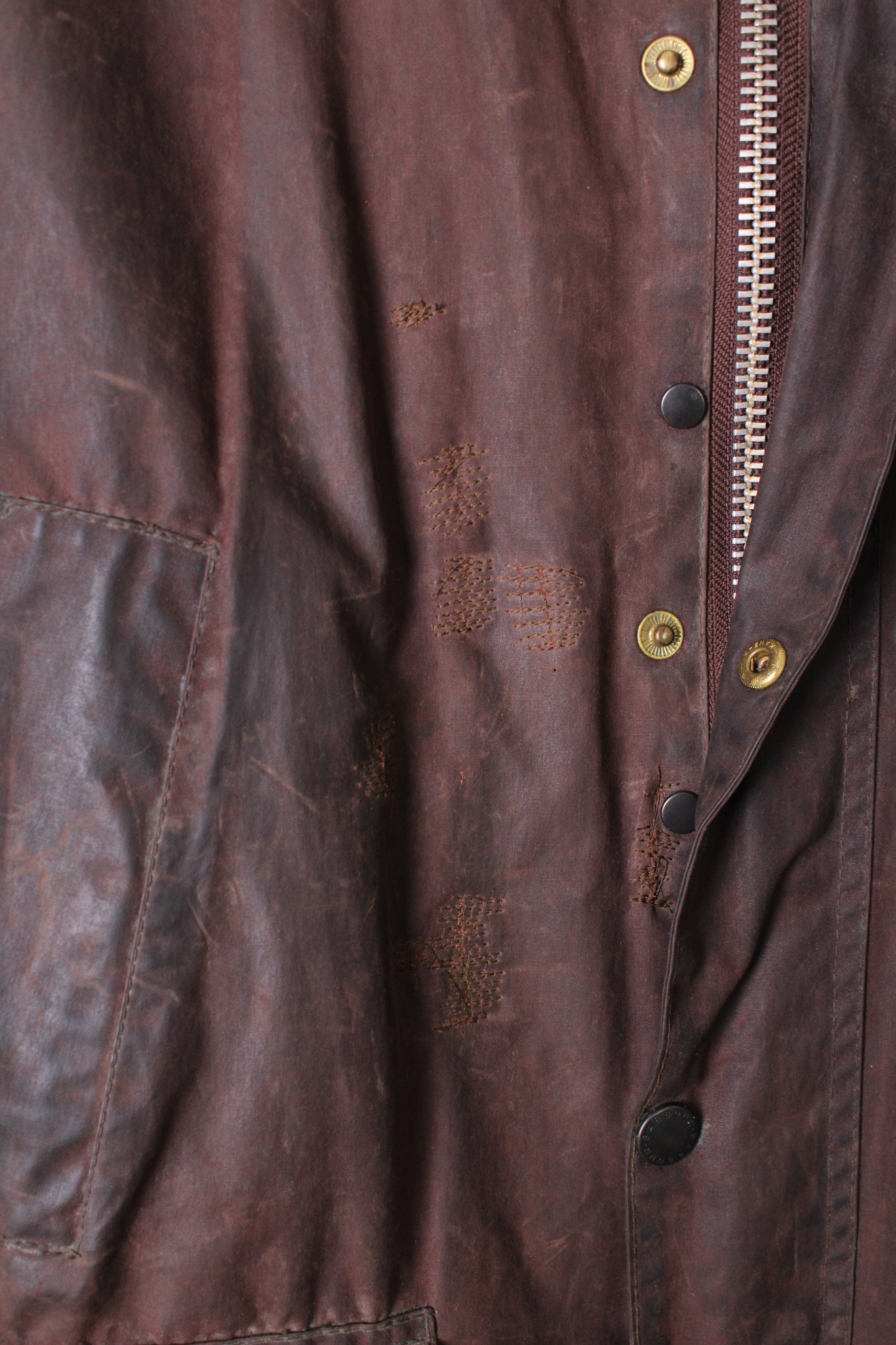 BARBOUR BEDALE WAXED JACKET RUSTIC BROWN - L/XL