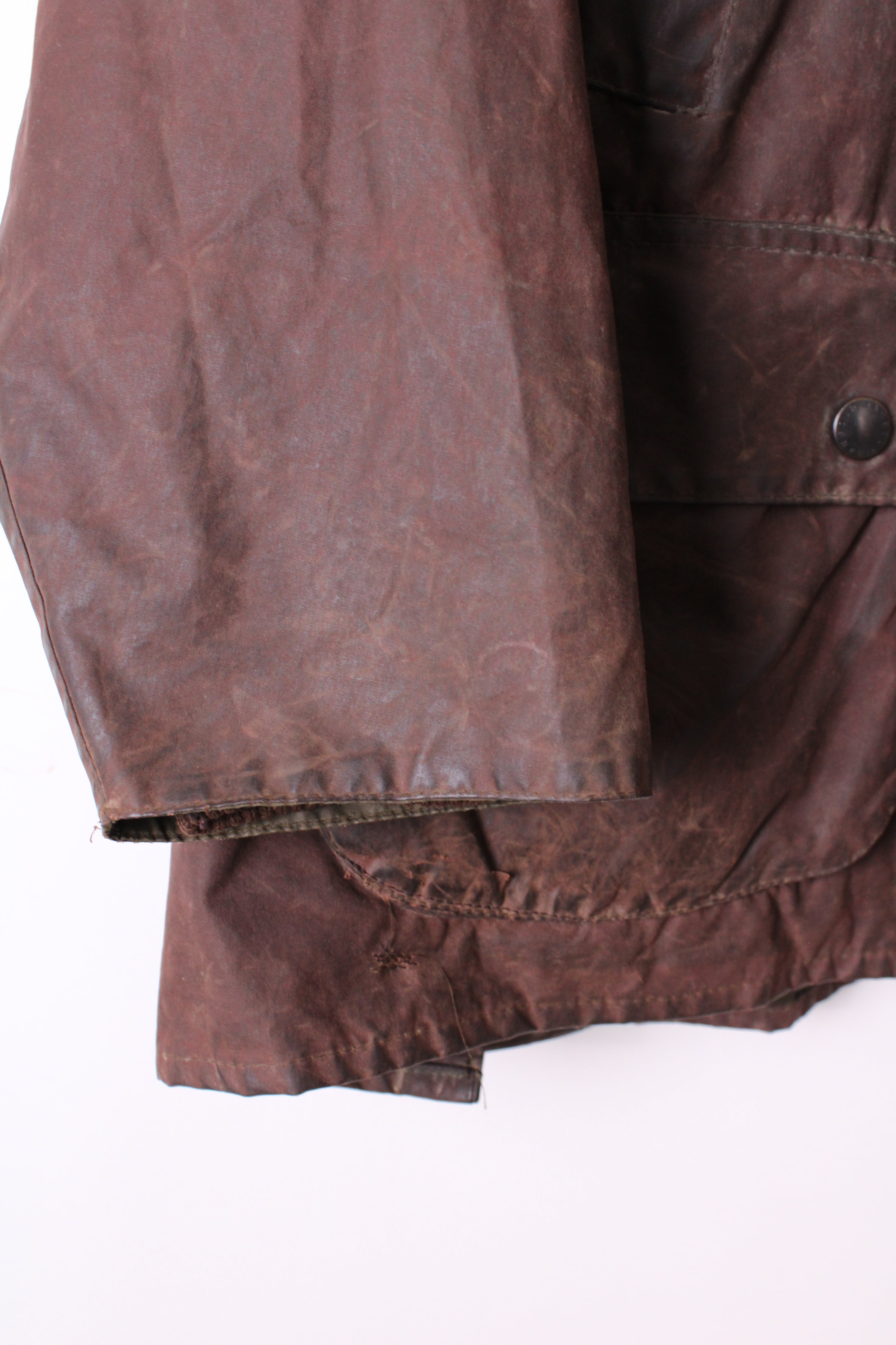 BARBOUR BEDALE WAXED JACKET RUSTIC BROWN - L/XL