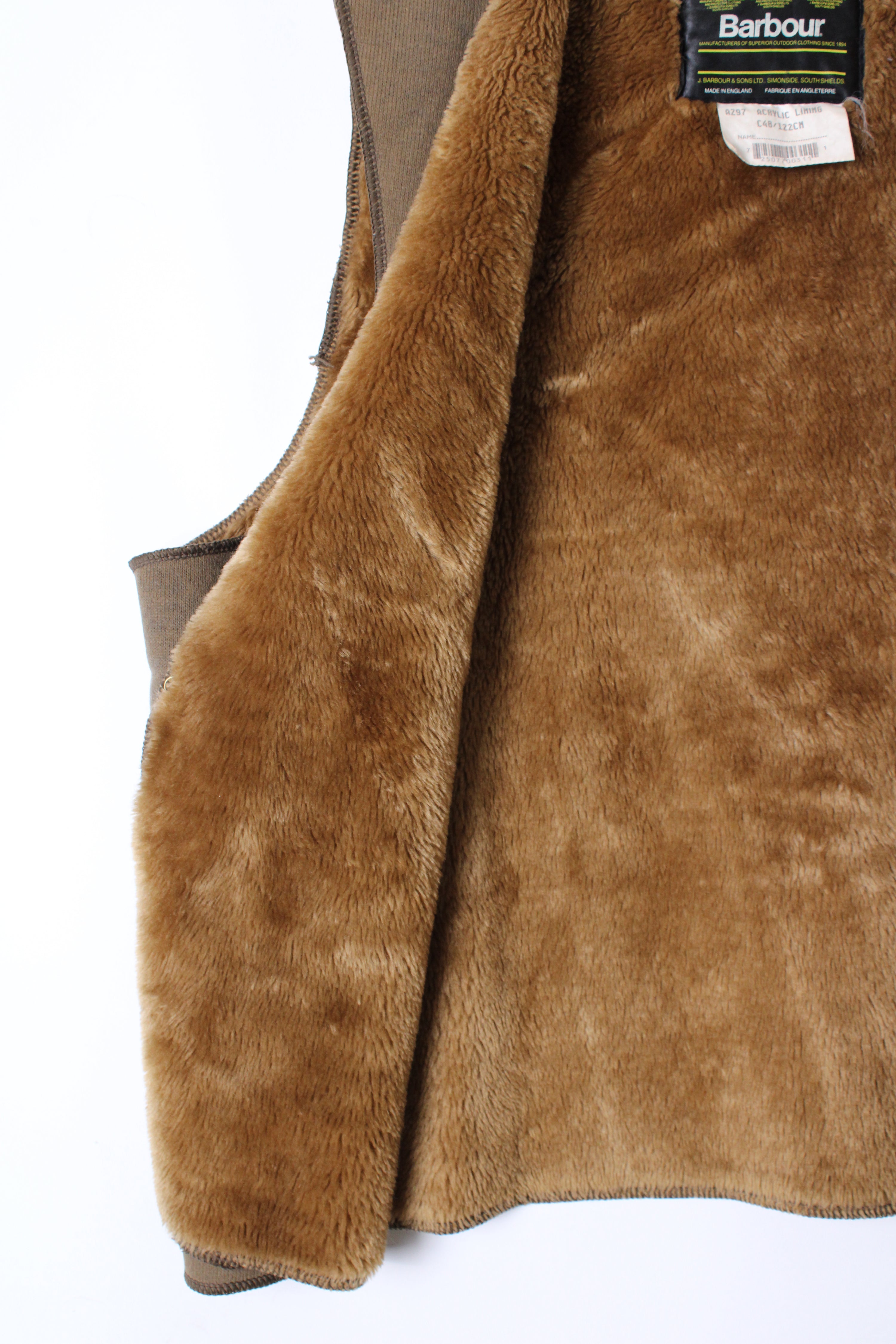 BARBOUR BUTTON-IN FLEECE LINING A297 - L/XL