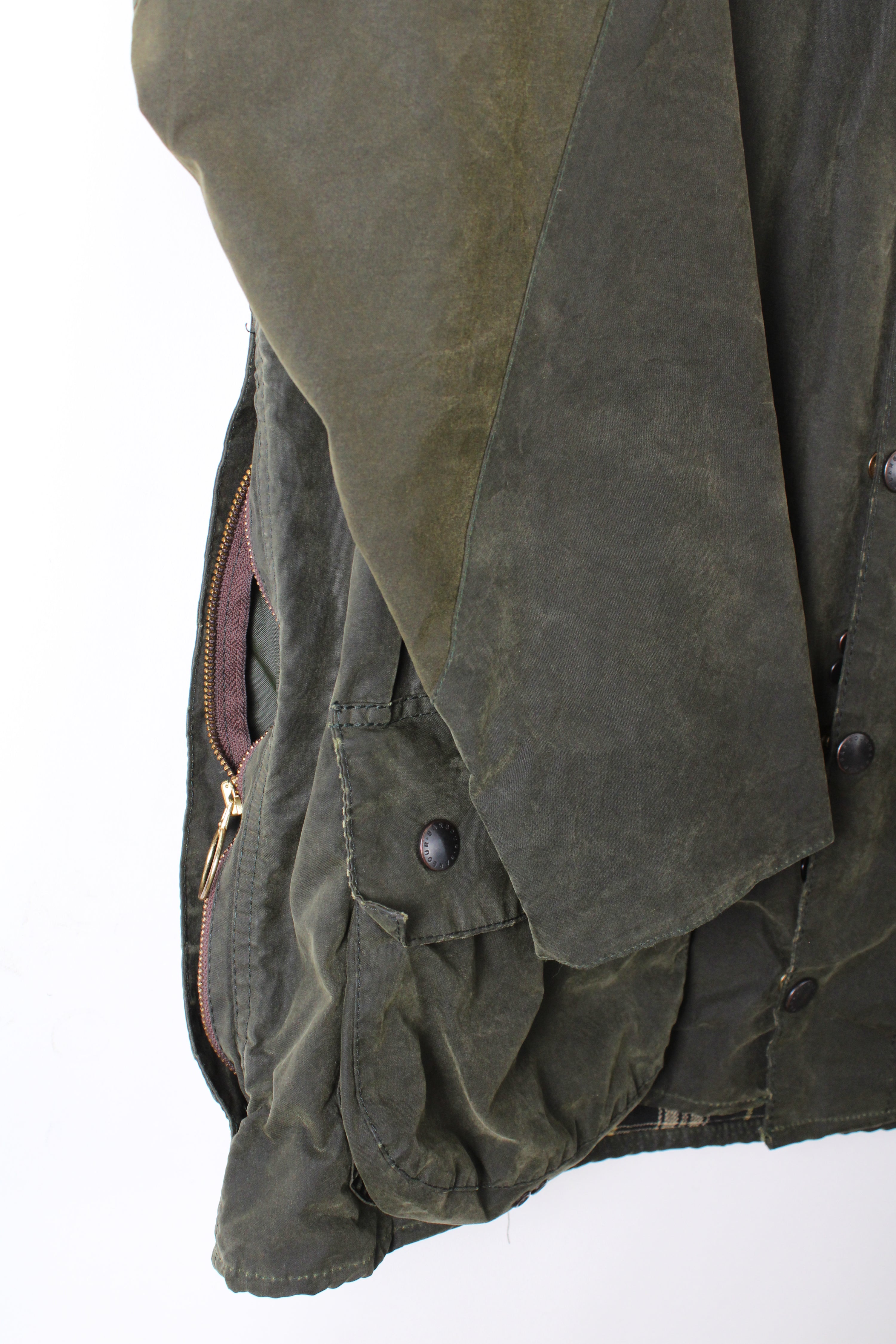 BARBOUR BEAUFORT WAXED JACKET GREEN - M/L