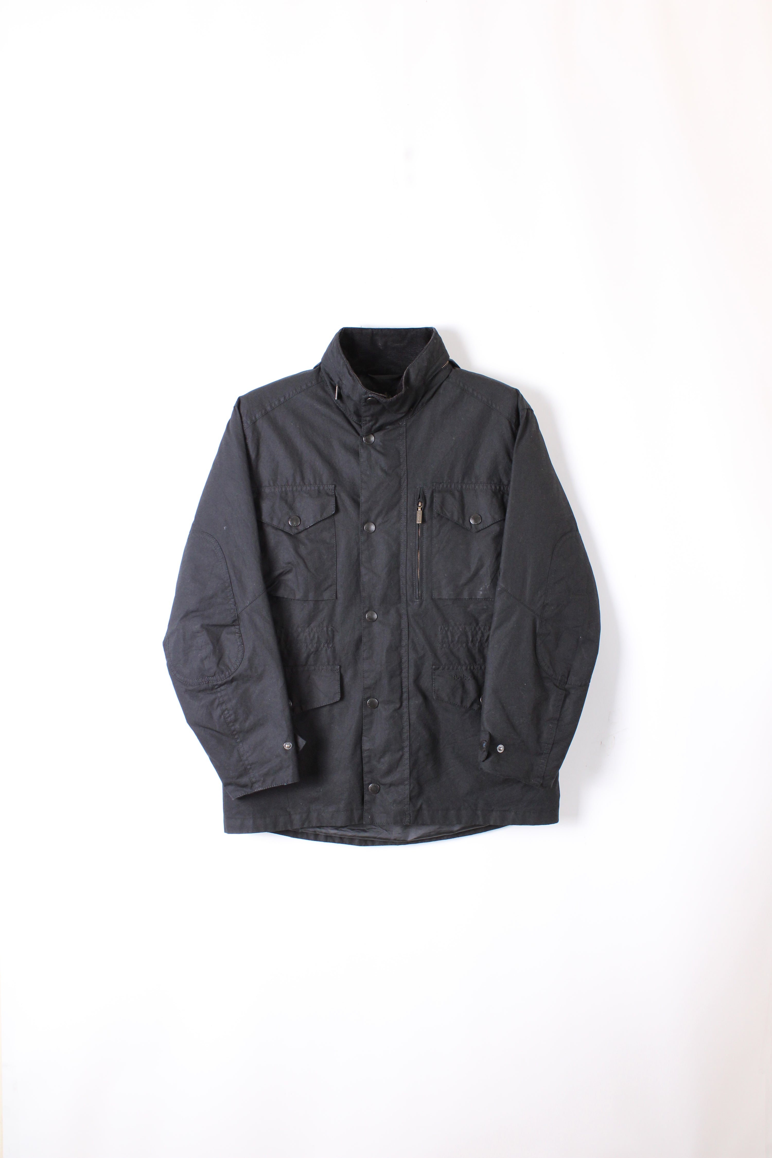 BARBOUR SAPPER WAXED JACKET BLACK - M