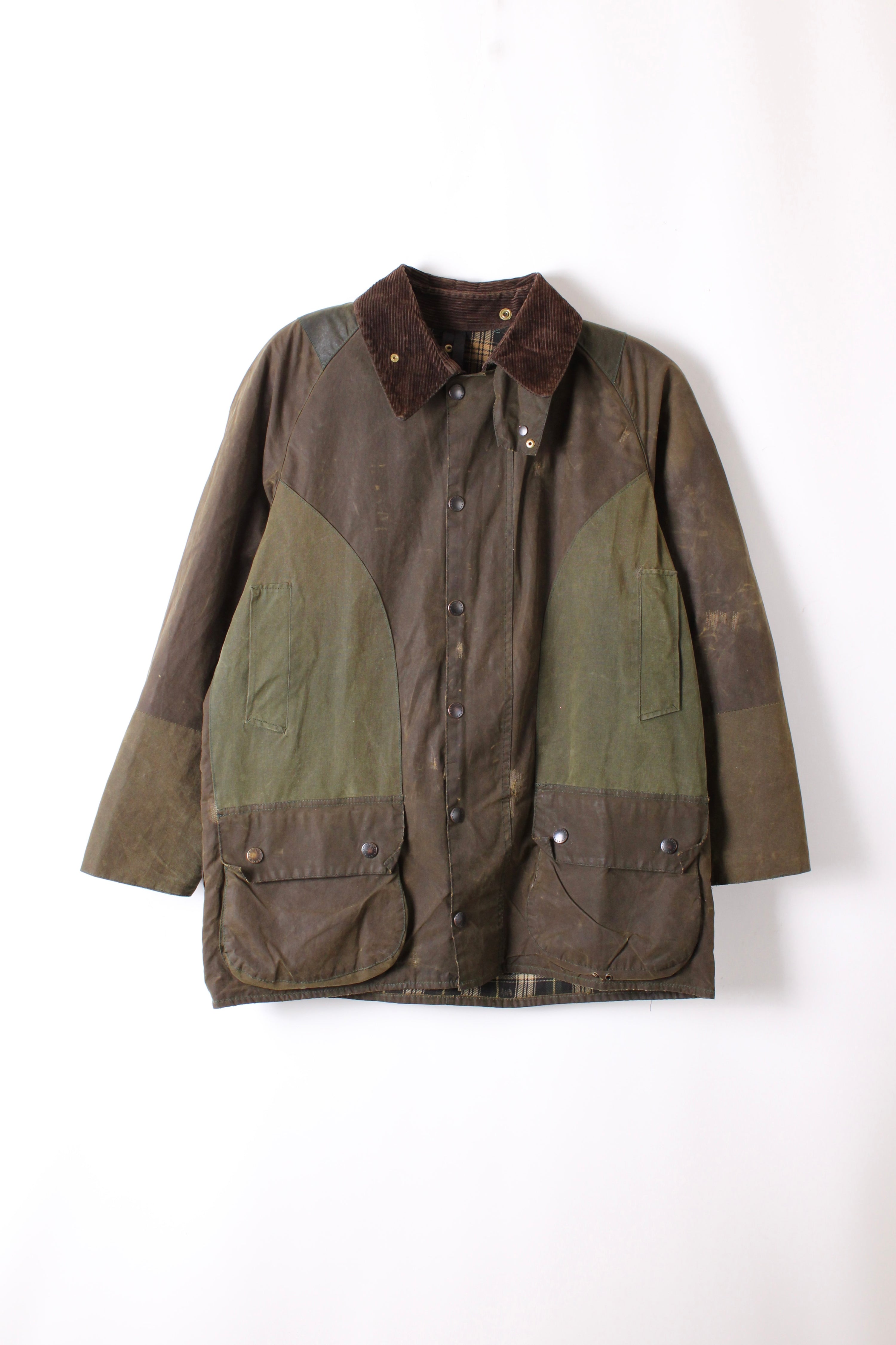 BARBOUR BEAUFORT WAXED JACKET GREEN - M/L