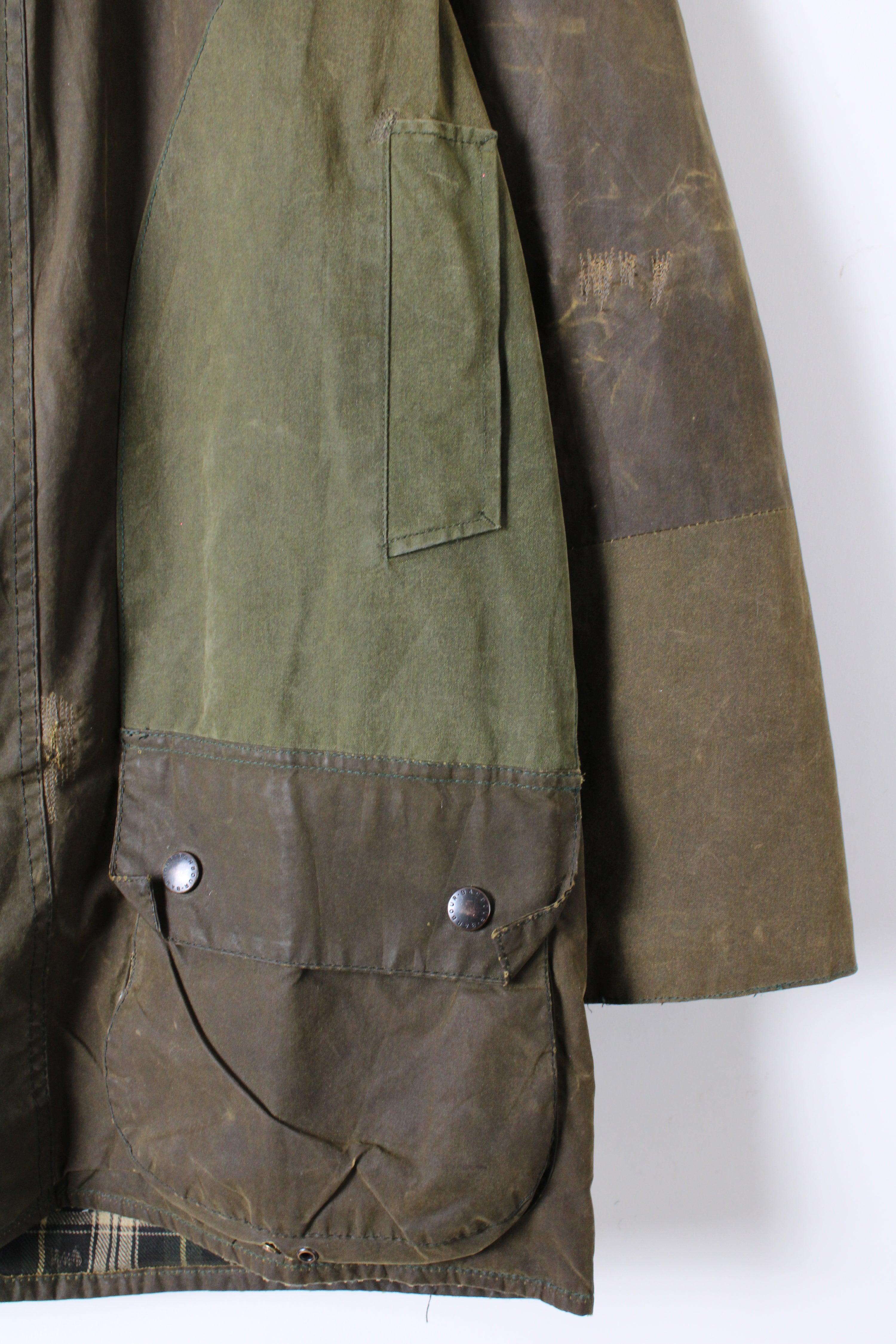 BARBOUR BEAUFORT WAXED JACKET GREEN - M/L