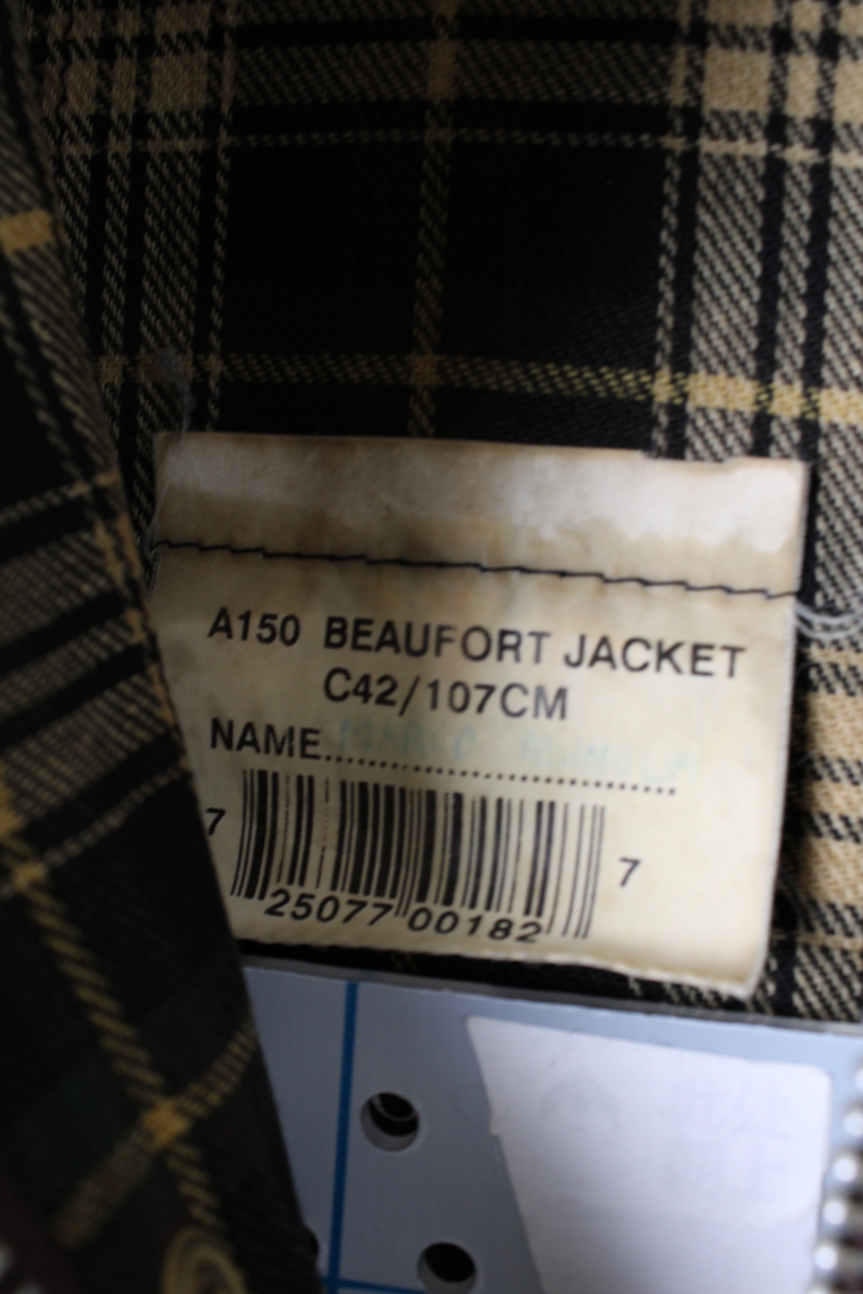 BARBOUR BEAUFORT WAXED JACKET GREEN - M/L