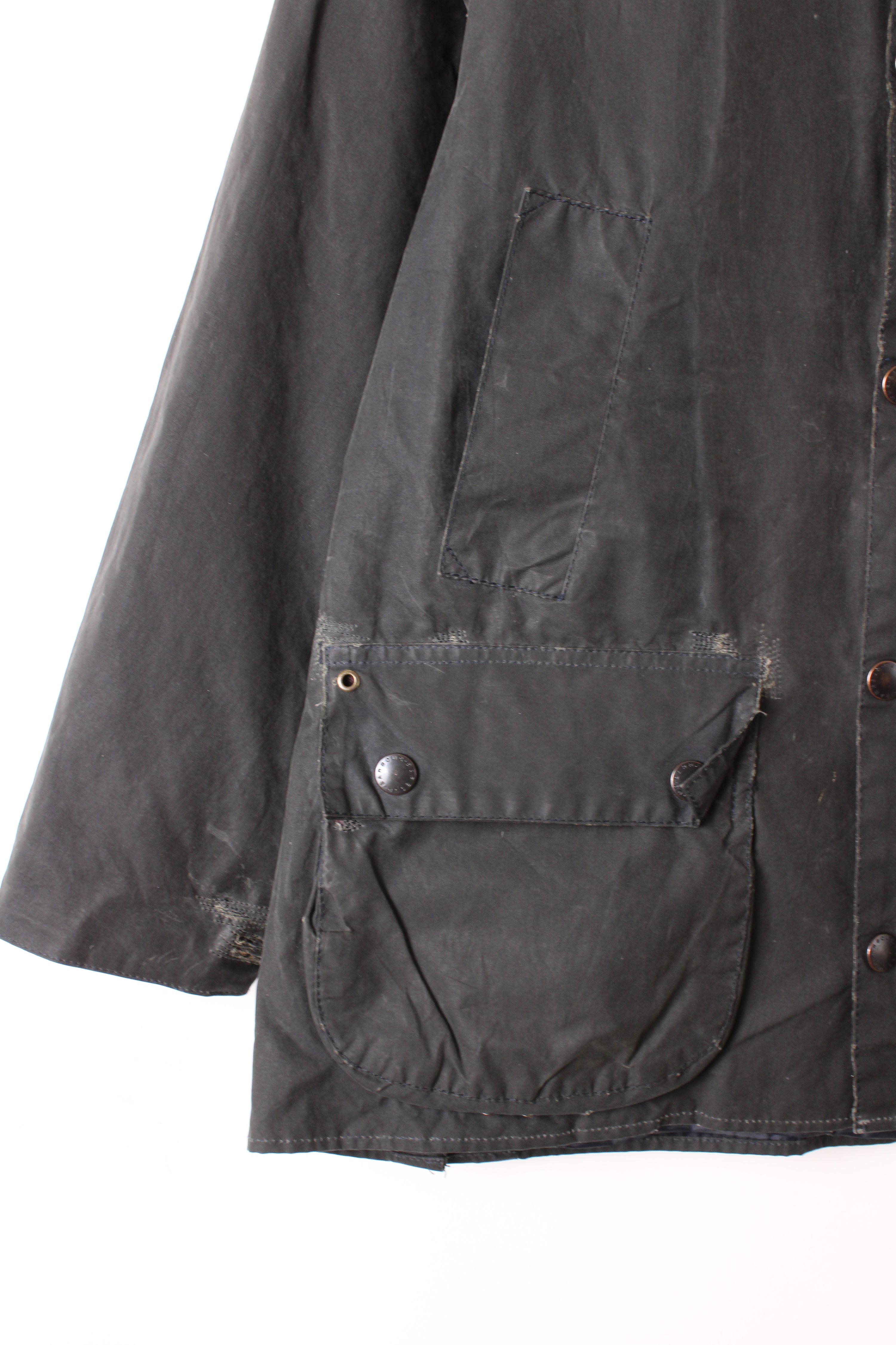 BARBOUR BEDALE WAXED JACKET BLUE - S/M