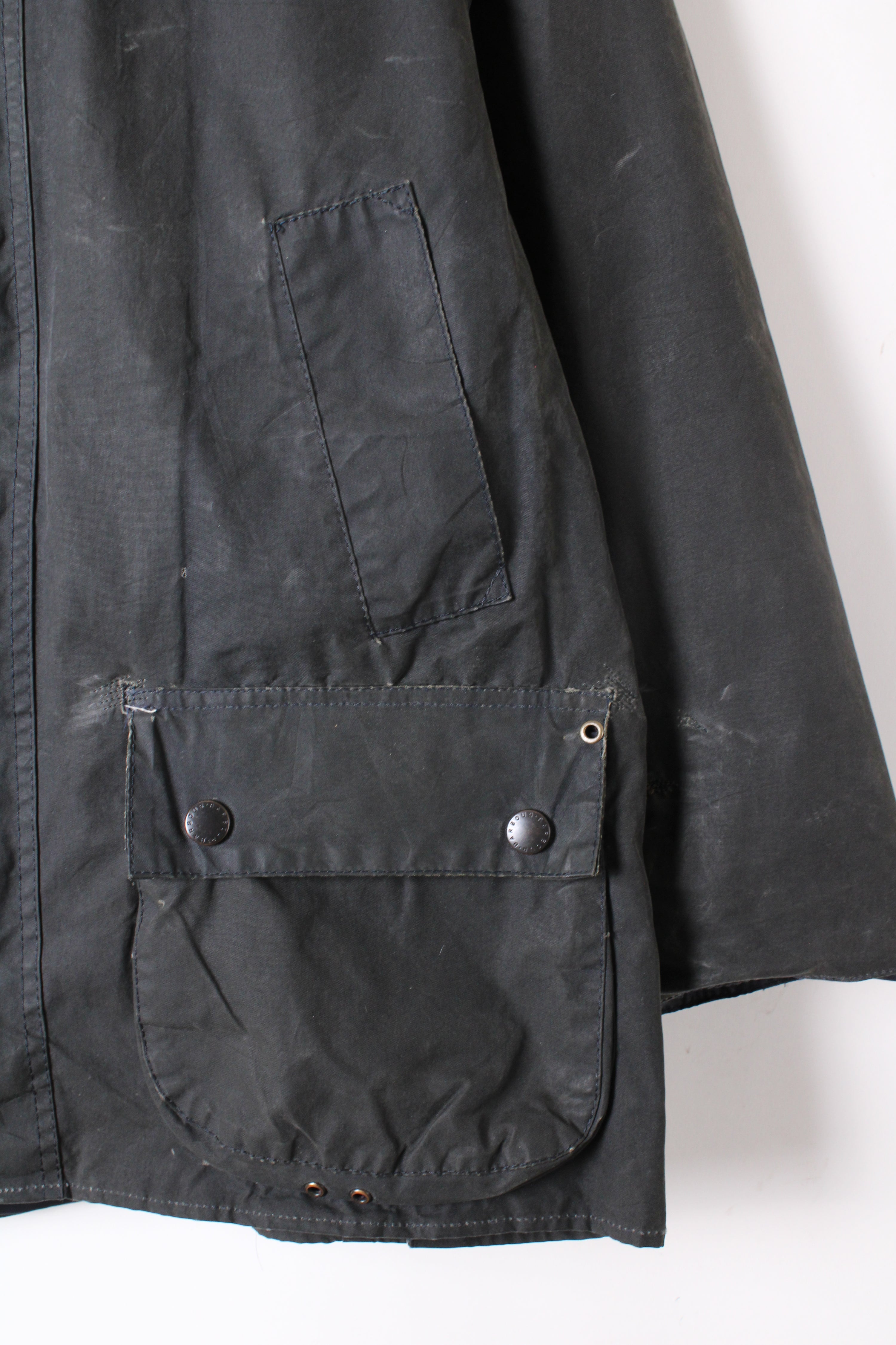 BARBOUR BEDALE WAXED JACKET BLUE - S/M