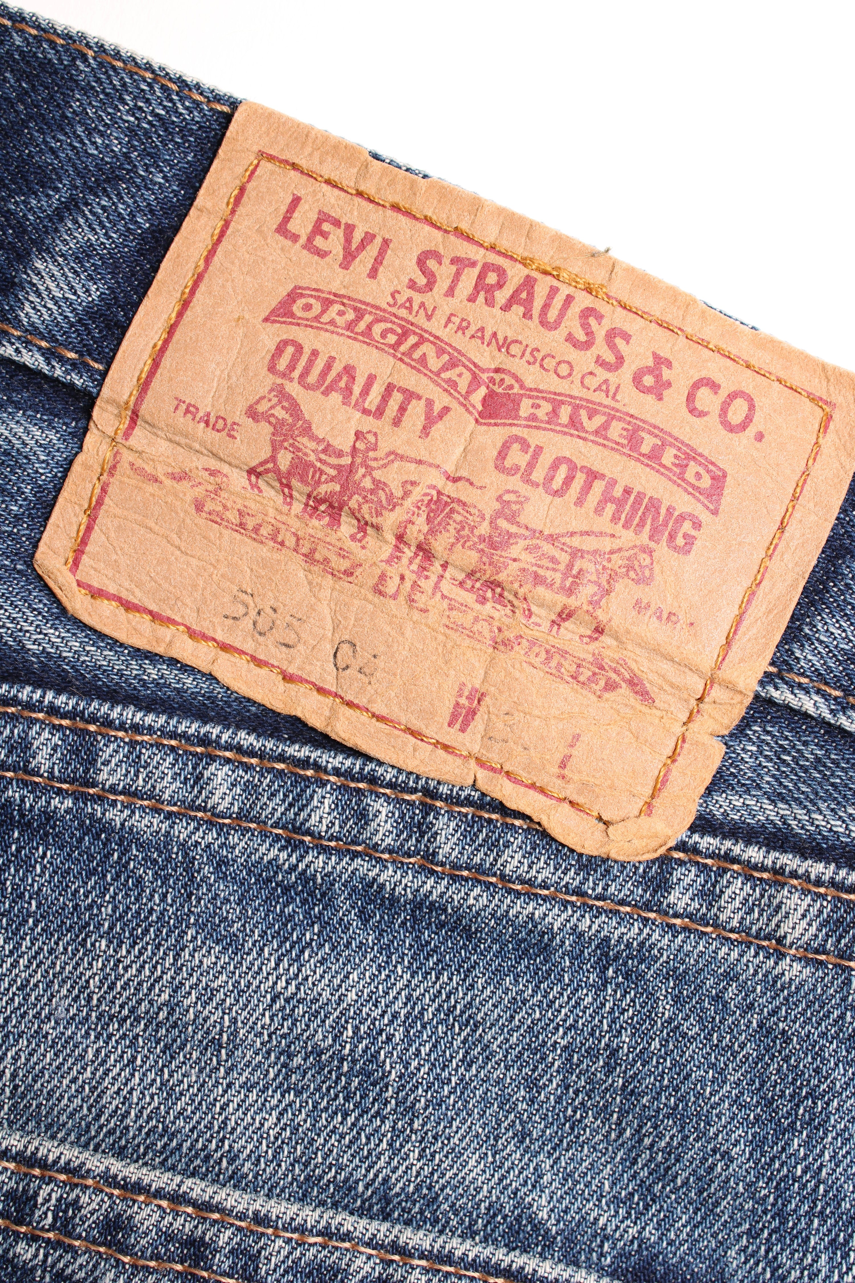 LEVIS 505 JEANS SHORTS LIGHT BLUE WASH - W34