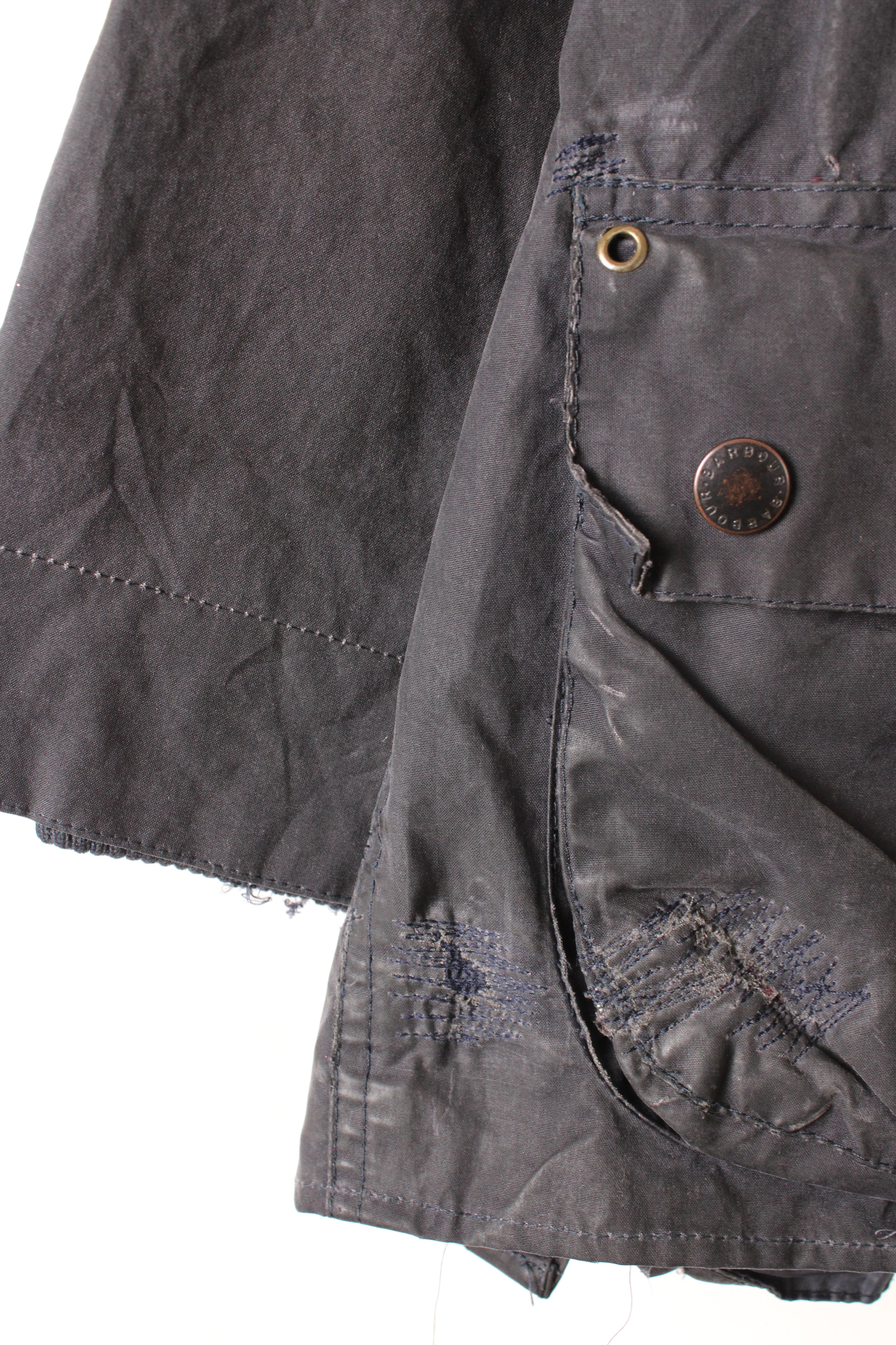 BARBOUR BEDALE WAXED JACKET BLUE - S/M